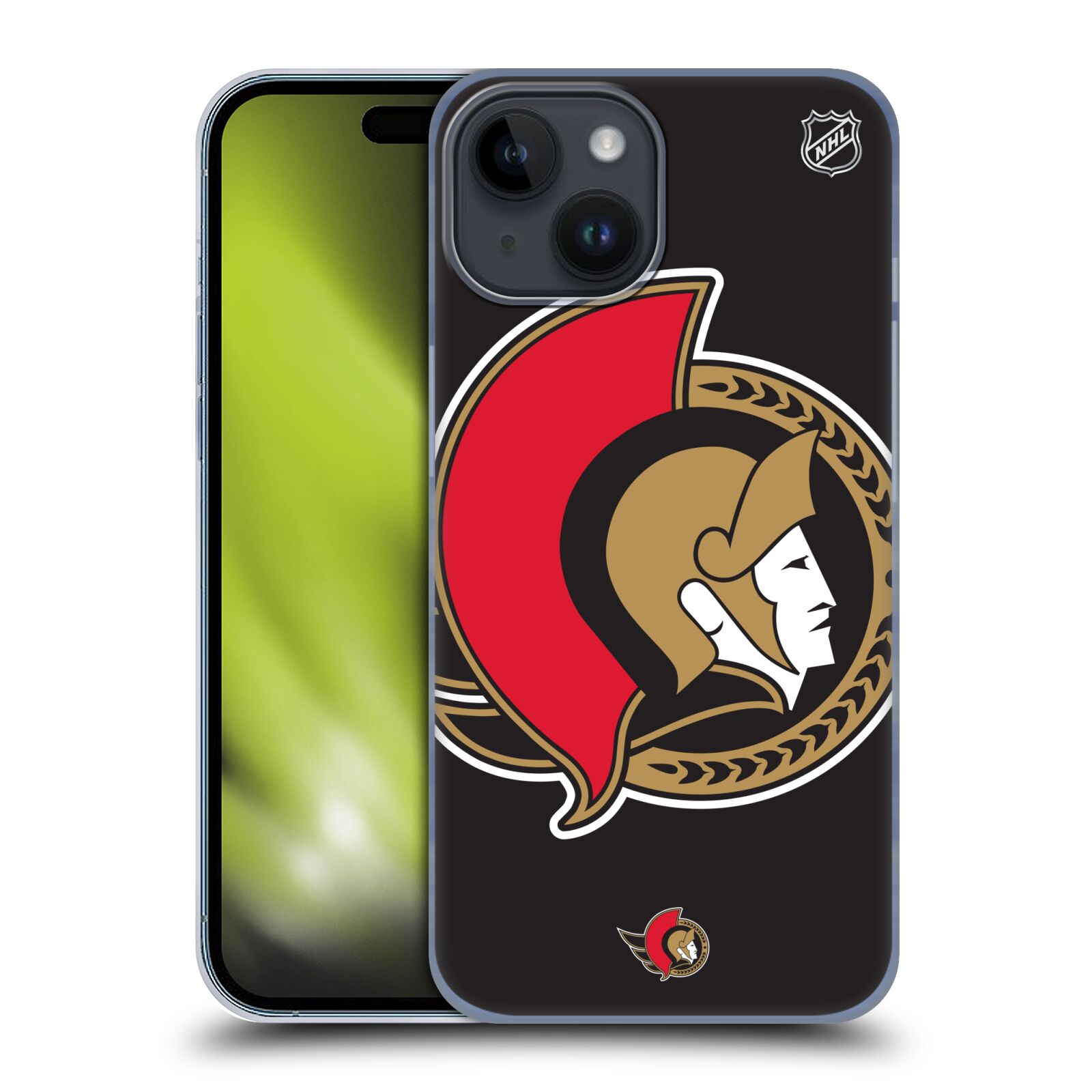 Plastový obal HEAD CASE na mobil Apple Iphone 15  Hokej NHL - Ottawa Senators - Velký znak