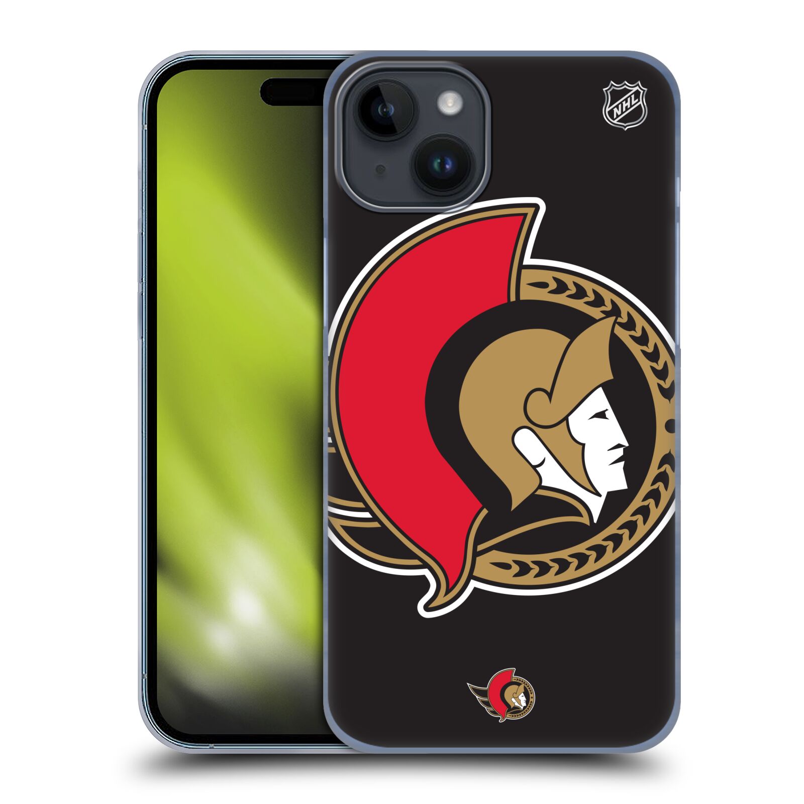 Plastový obal HEAD CASE na mobil Apple Iphone 15 PLUS  Hokej NHL - Ottawa Senators - Velký znak