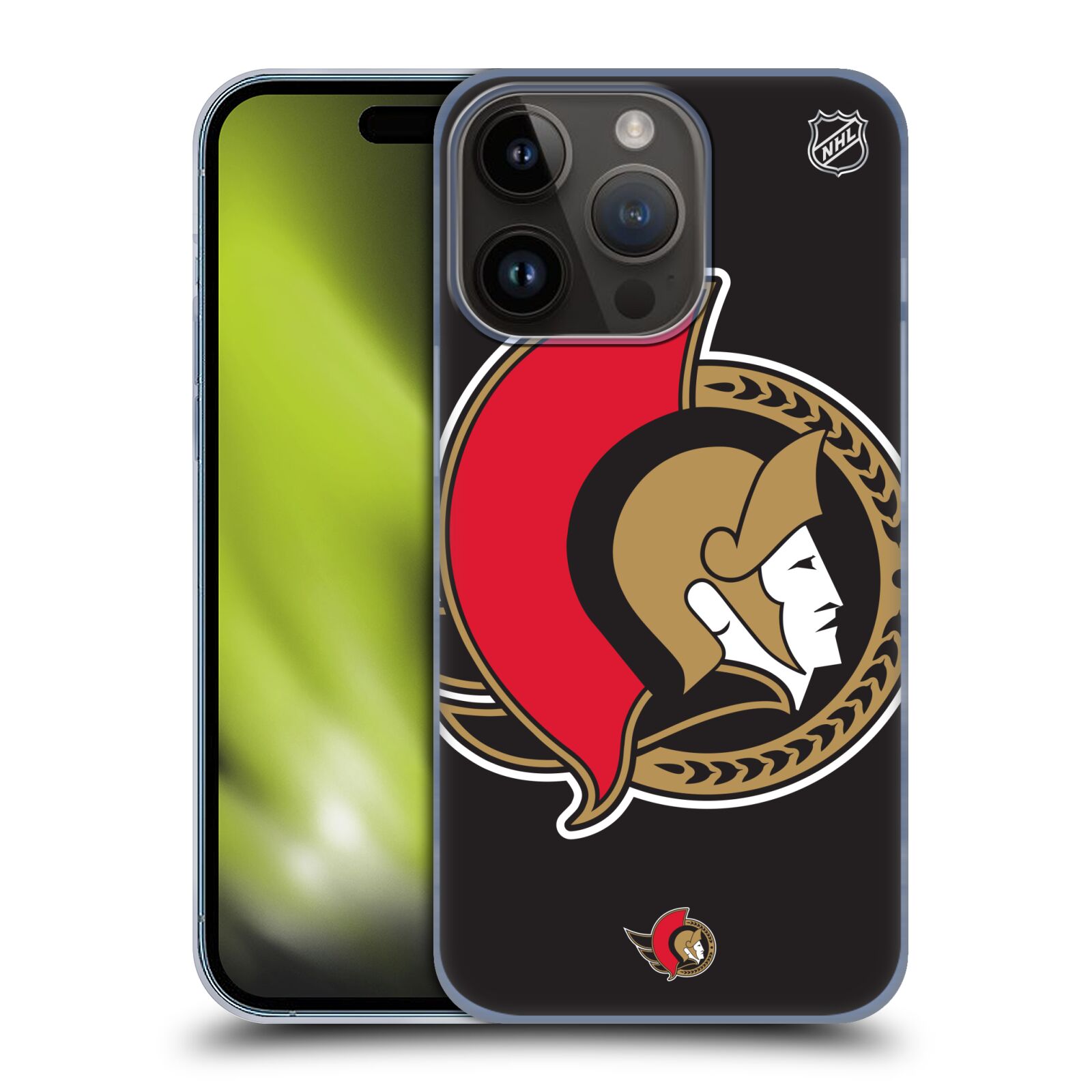 Plastový obal HEAD CASE na mobil Apple Iphone 15 Pro  Hokej NHL - Ottawa Senators - Velký znak