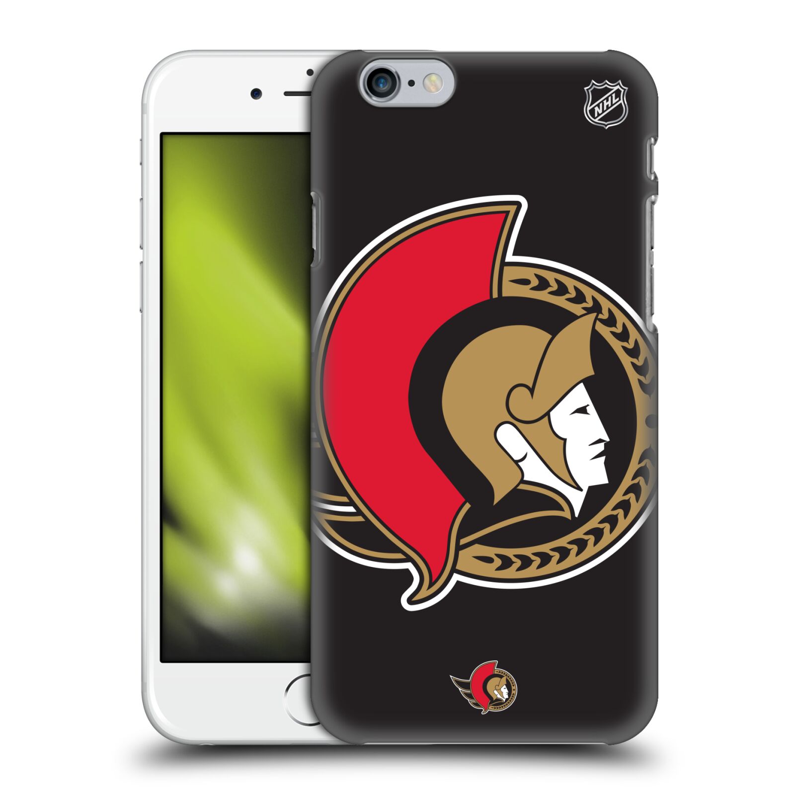 Pouzdro na mobil Apple Iphone 6/6S - HEAD CASE - Hokej NHL - Ottawa Senators - Velký znak