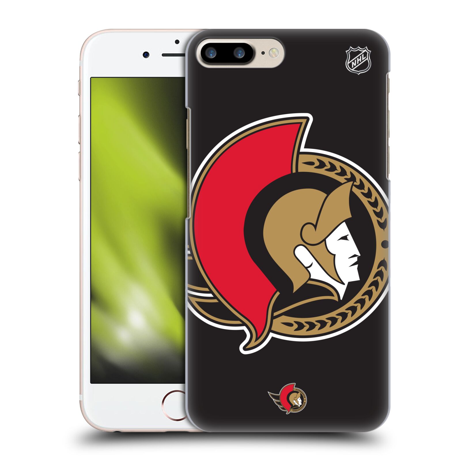Pouzdro na mobil Apple Iphone 7/8 PLUS - HEAD CASE - Hokej NHL - Ottawa Senators - Velký znak