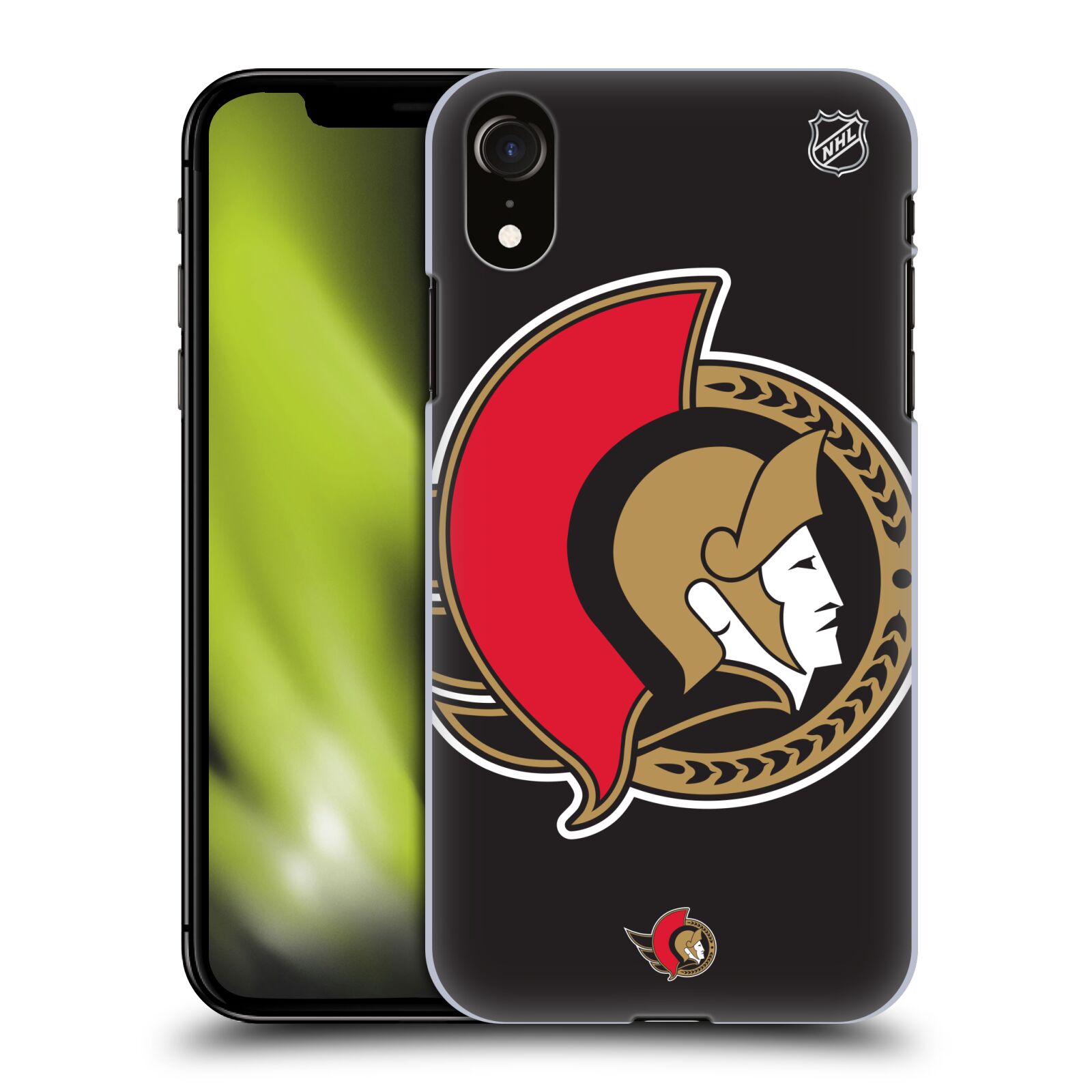 Pouzdro na mobil Apple Iphone XR - HEAD CASE - Hokej NHL - Ottawa Senators - Velký znak