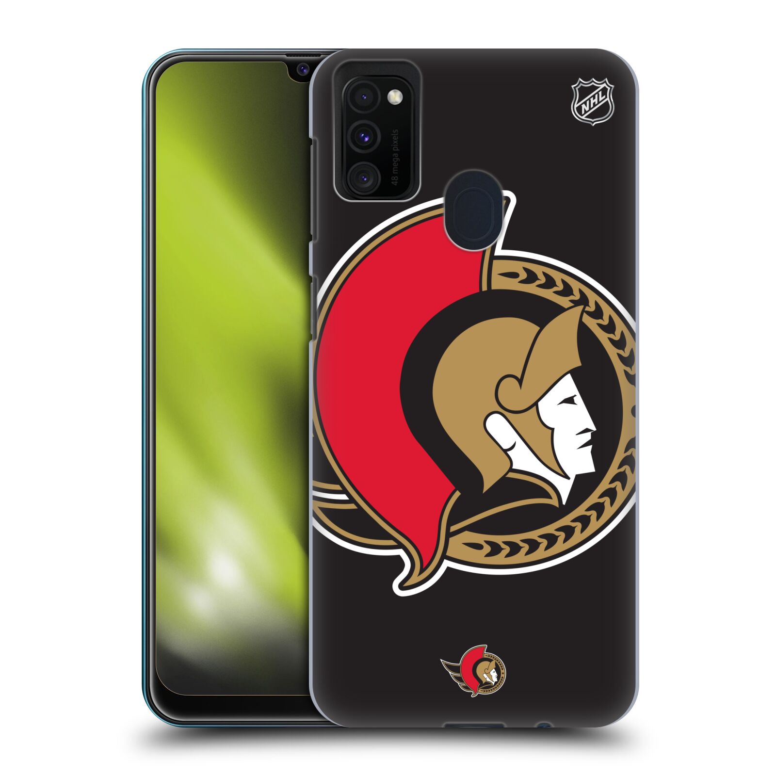 Pouzdro na mobil Samsung Galaxy M21 - HEAD CASE - Hokej NHL - Ottawa Senators - Velký znak
