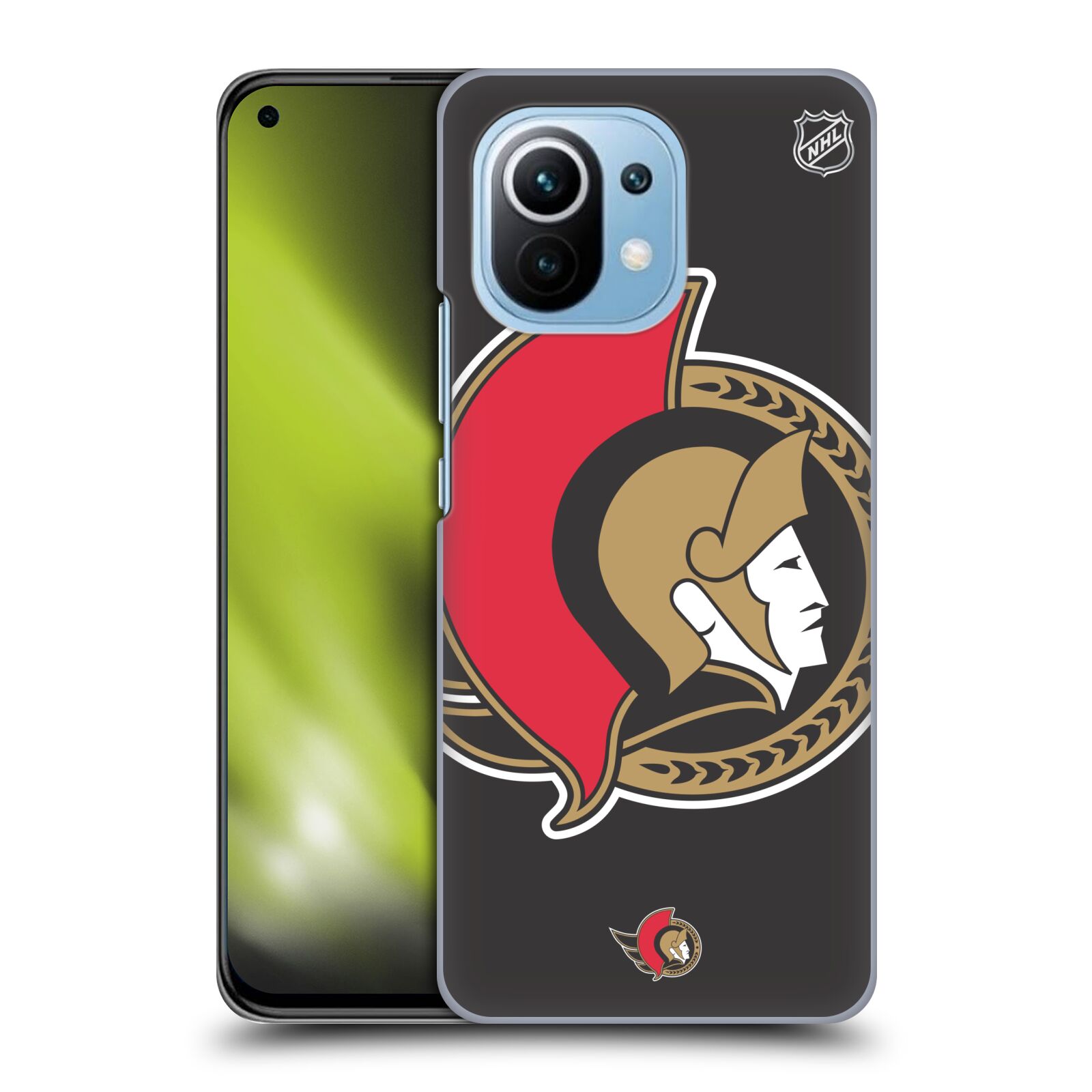 Pouzdro na mobil Xiaomi  Mi 11 - HEAD CASE - Hokej NHL - Ottawa Senators - Velký znak