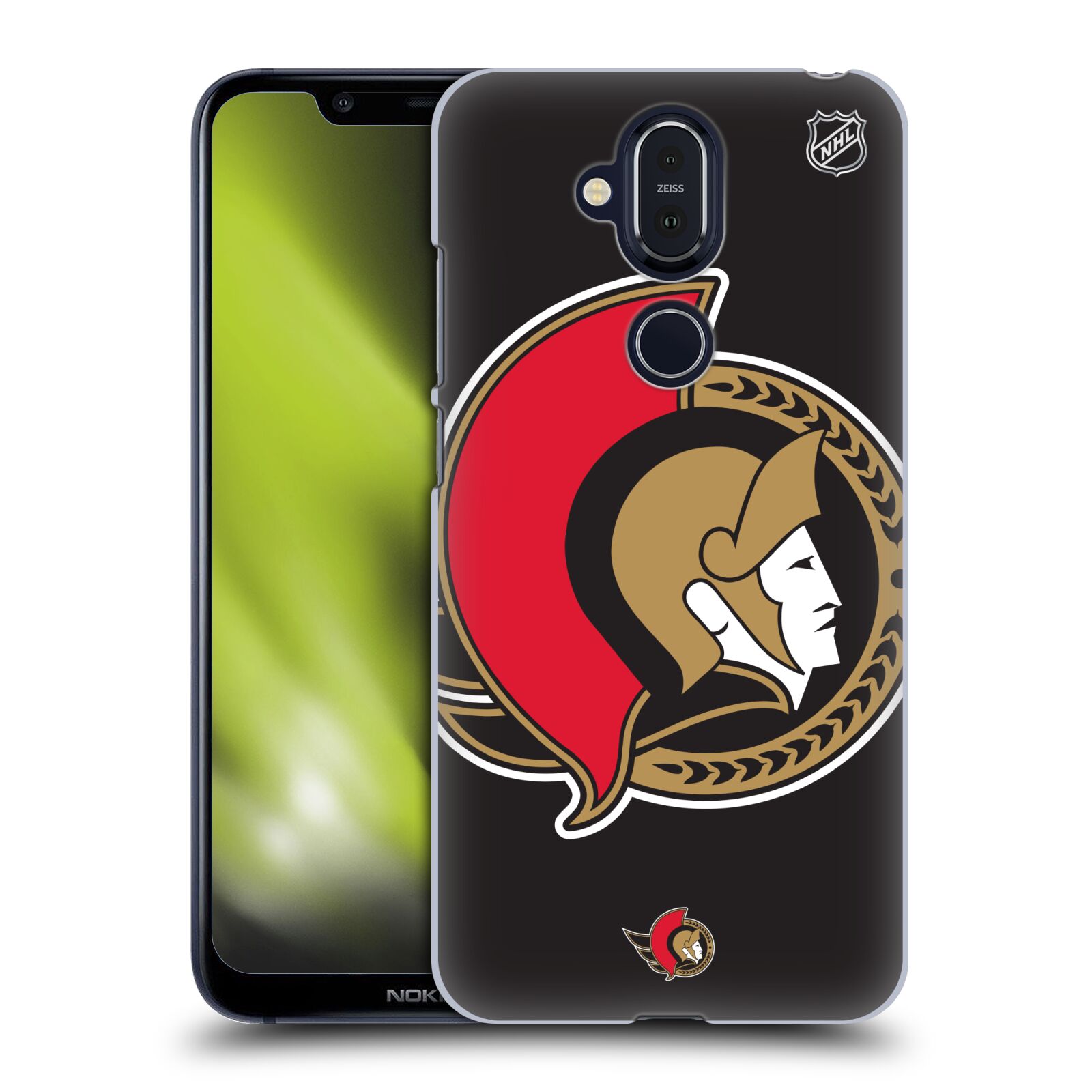 Pouzdro na mobil NOKIA 8.1 - HEAD CASE - Hokej NHL - Ottawa Senators - Velký znak