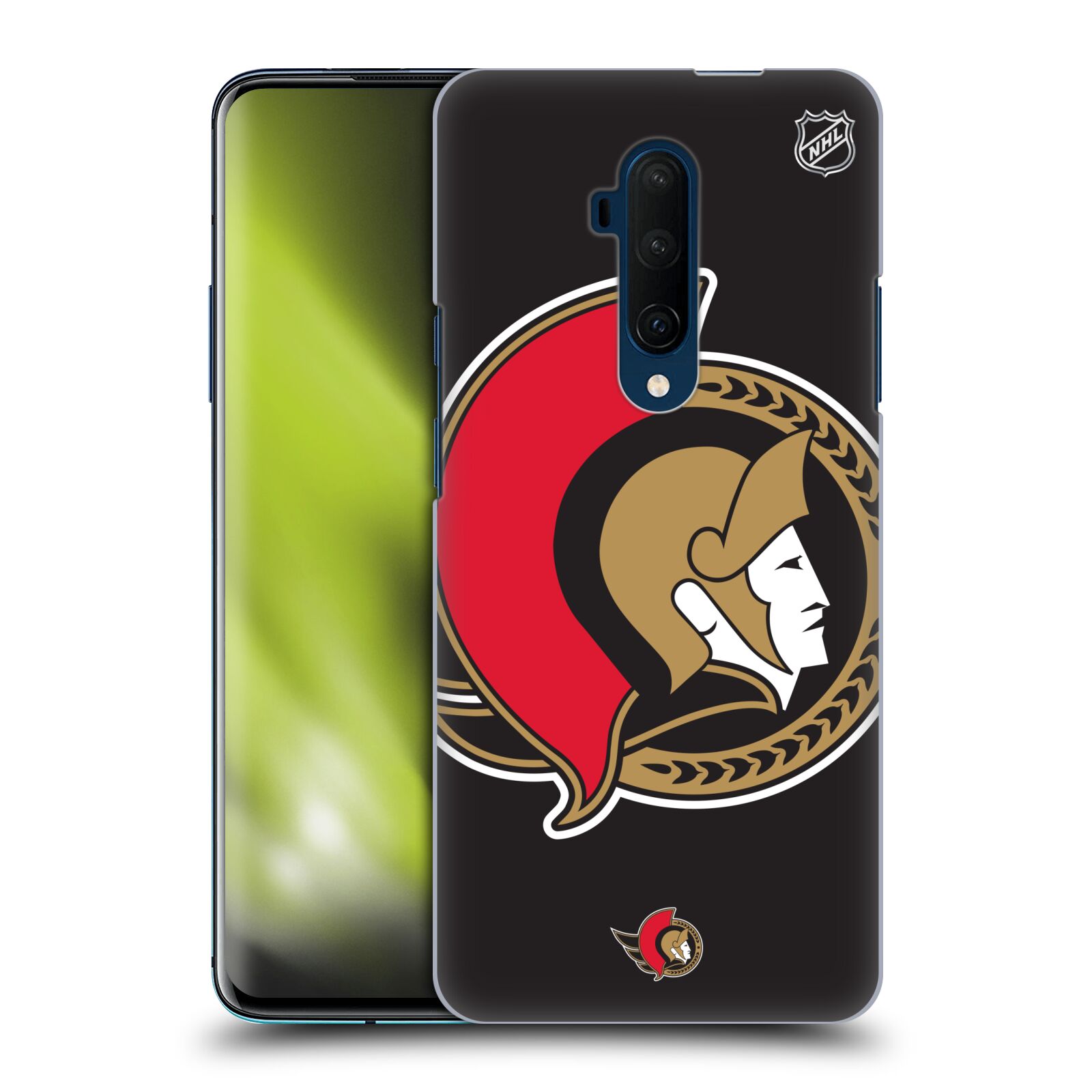 Pouzdro na mobil OnePlus 7T Pro - HEAD CASE - Hokej NHL - Ottawa Senators - Velký znak