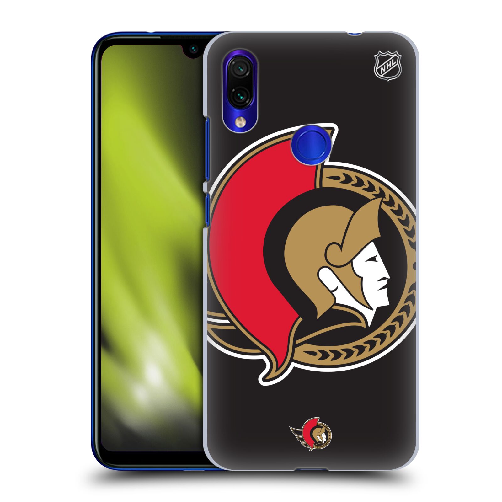 Pouzdro na mobil Xiaomi Redmi Note 7 - HEAD CASE - Hokej NHL - Ottawa Senators - Velký znak