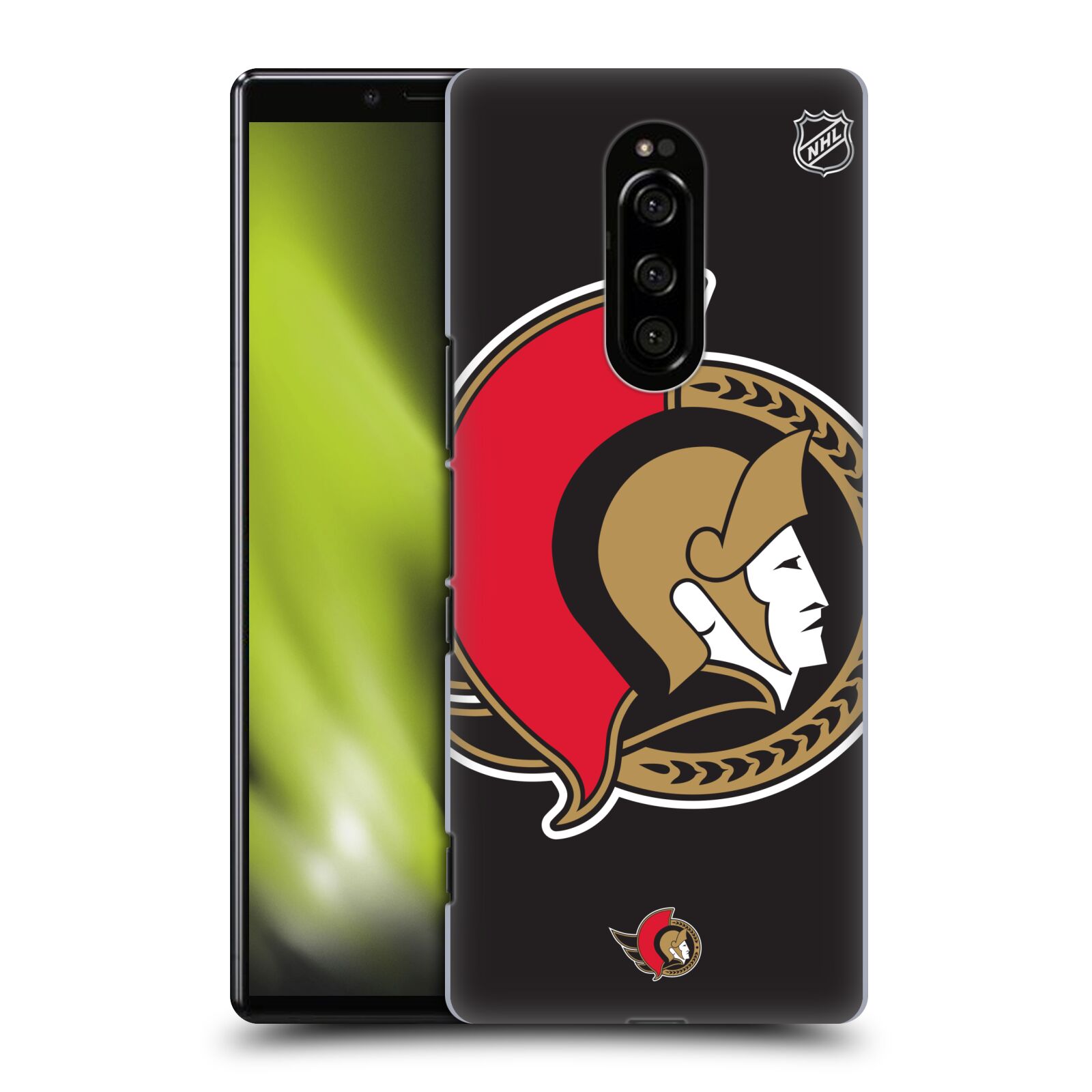 Pouzdro na mobil Sony Xperia 1 - HEAD CASE - Hokej NHL - Ottawa Senators - Velký znak