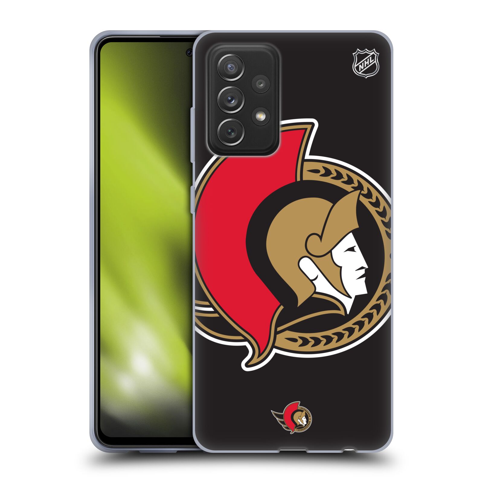 Pouzdro na mobil Samsung Galaxy A72 / A72 5G - HEAD CASE - Hokej NHL - Ottawa Senators - Velký znak