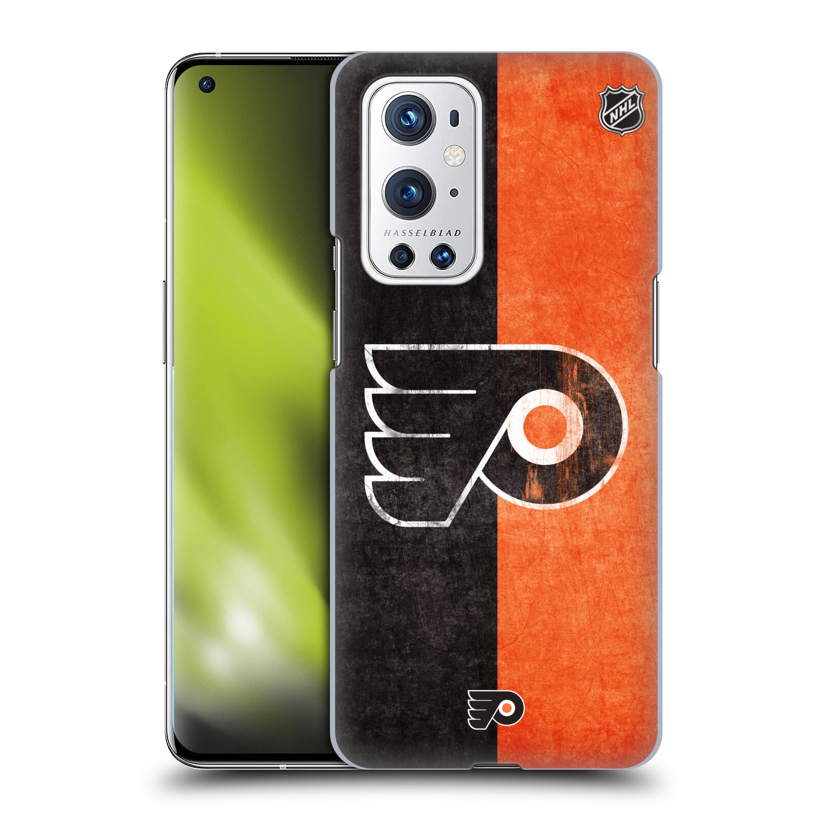 Pouzdro na mobil OnePlus 9 PRO - HEAD CASE - Hokej NHL - Philadelphia Flyers - Znak oldschool
