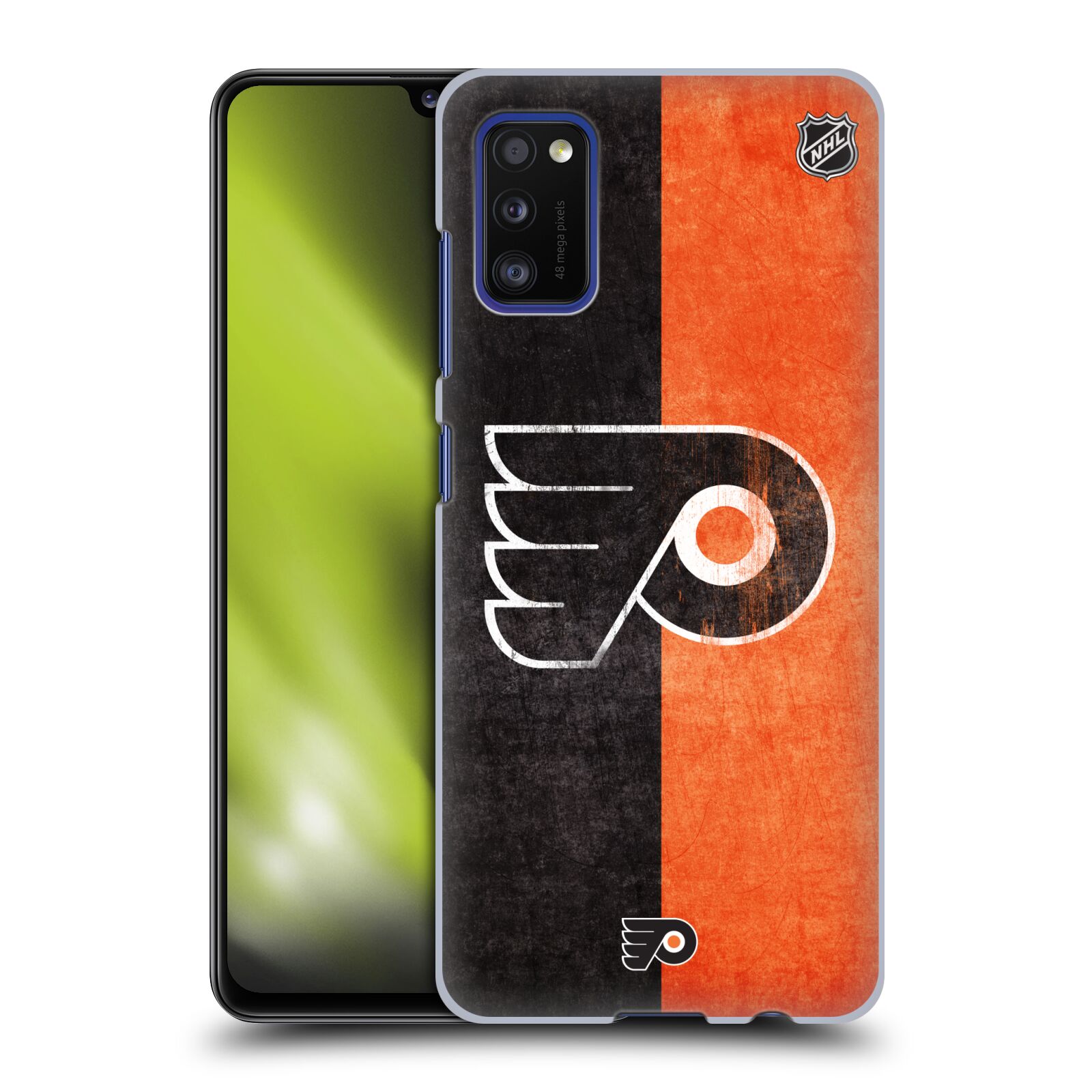 Pouzdro na mobil Samsung Galaxy A41 - HEAD CASE - Hokej NHL - Philadelphia Flyers - Znak oldschool