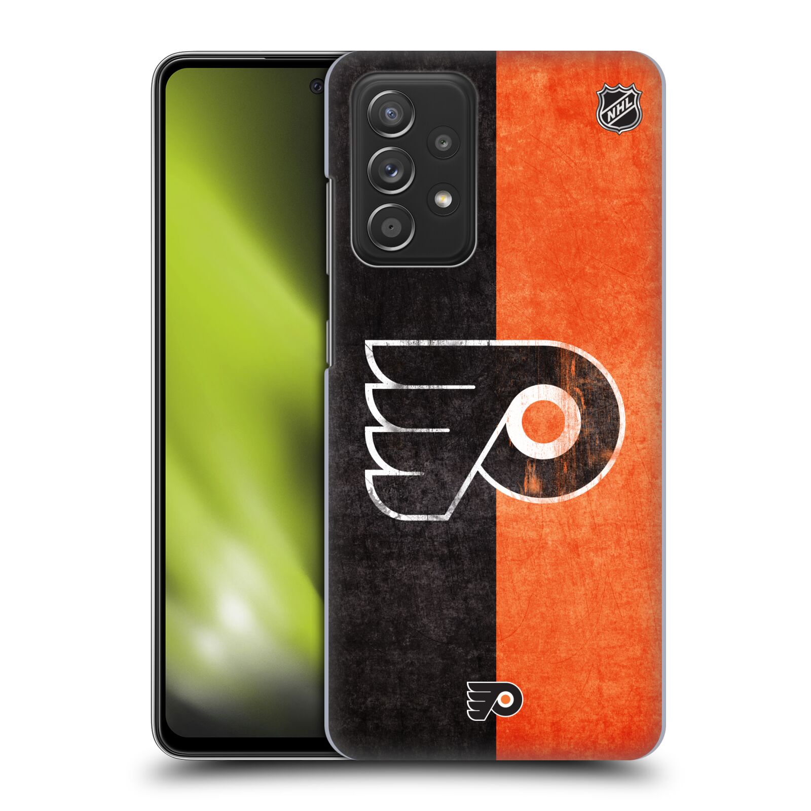 Pouzdro na mobil Samsung Galaxy A52 / A52 5G / A52s 5G - HEAD CASE - Hokej NHL - Philadelphia Flyers - Znak oldschool