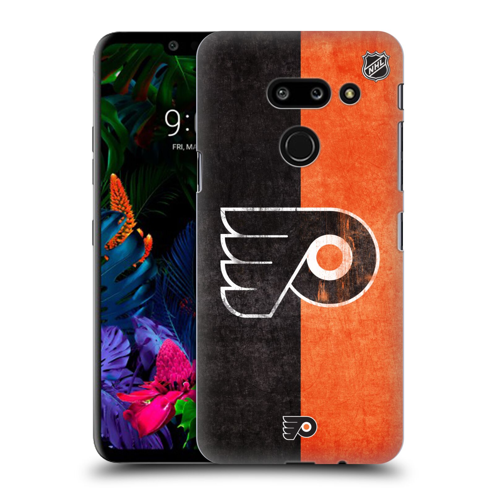 Pouzdro na mobil LG G8 ThinQ - HEAD CASE - Hokej NHL - Philadelphia Flyers - Znak oldschool
