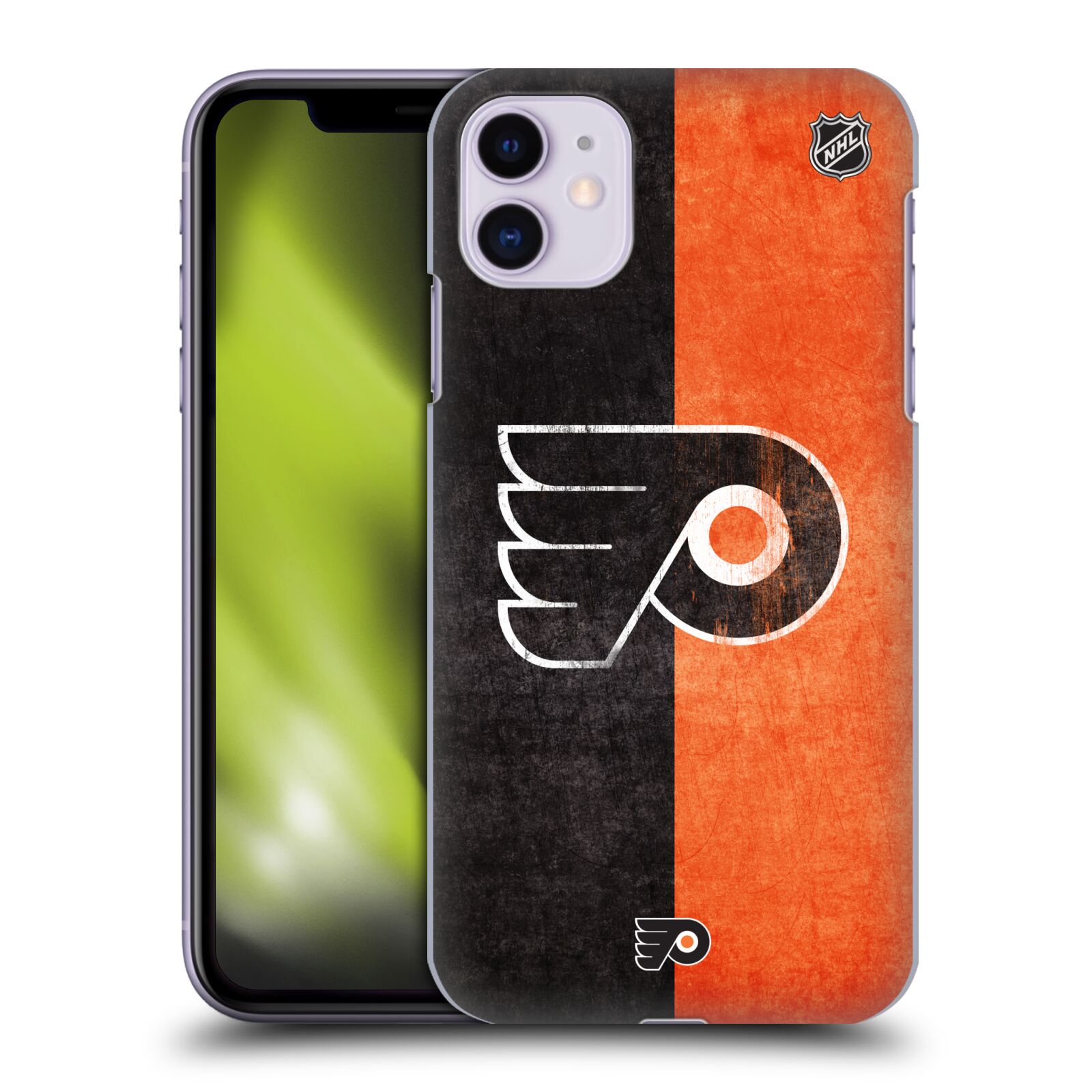 Pouzdro na mobil Apple Iphone 11 - HEAD CASE - Hokej NHL - Philadelphia Flyers - Znak oldschool