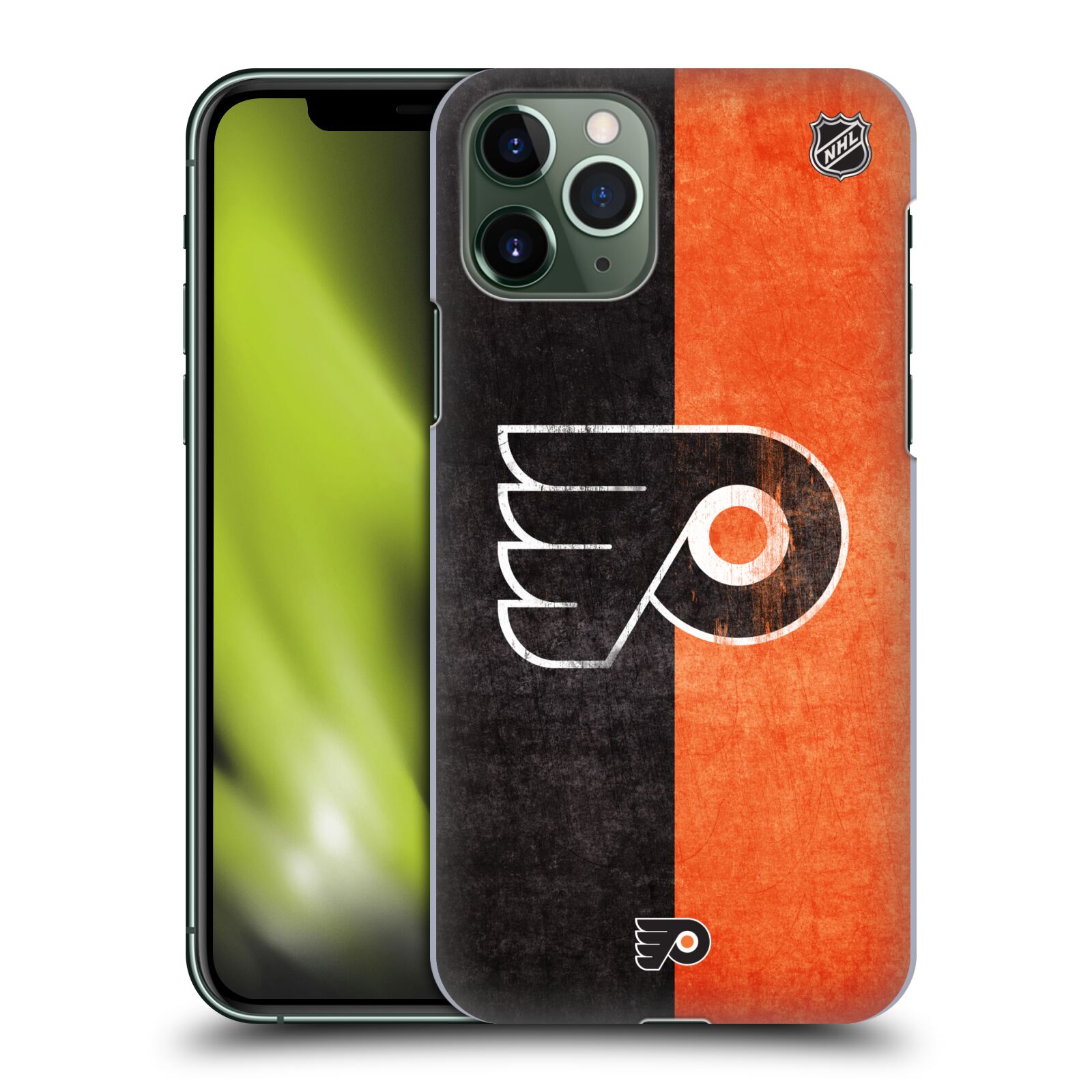 Pouzdro na mobil Apple Iphone 11 PRO - HEAD CASE - Hokej NHL - Philadelphia Flyers - Znak oldschool