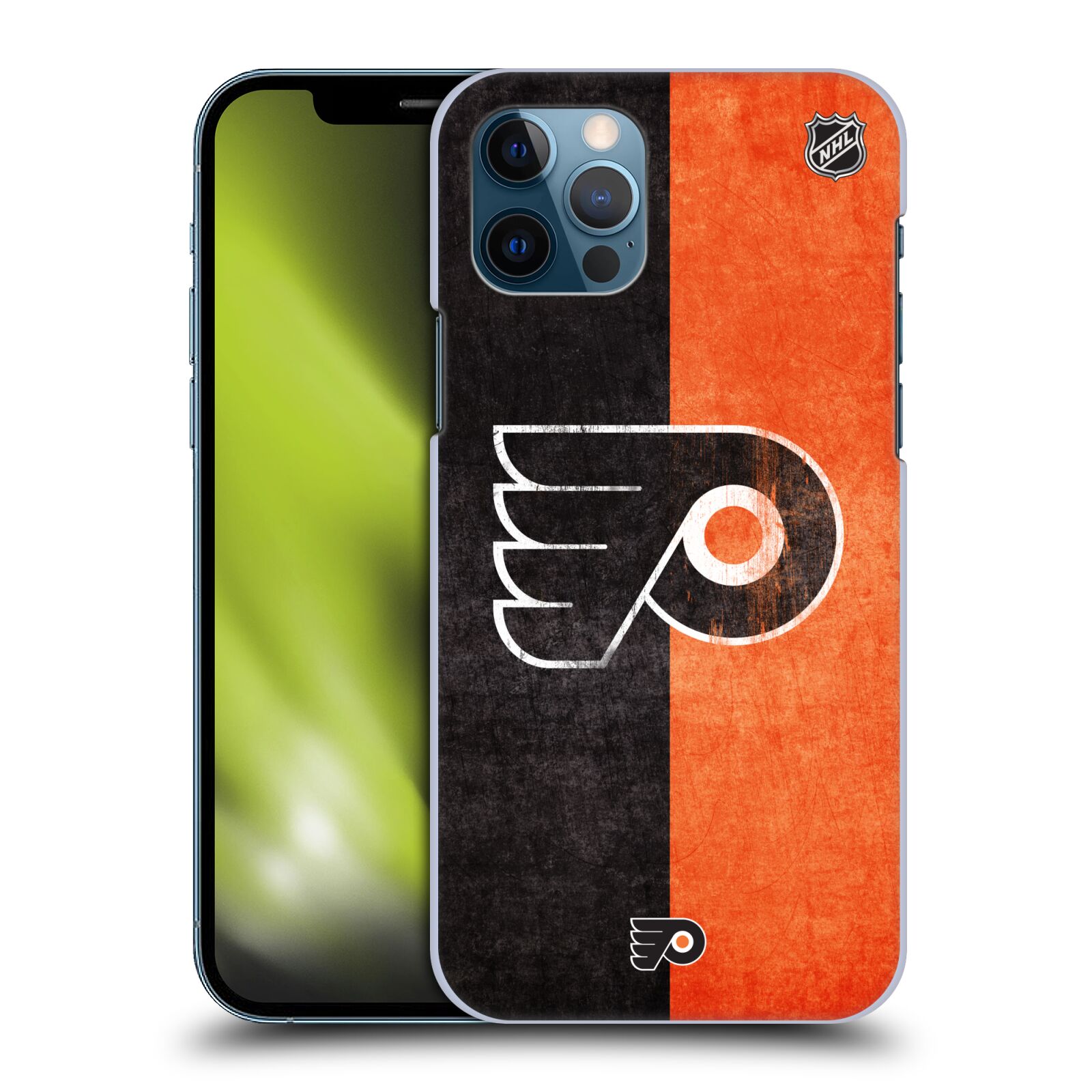 Pouzdro na mobil Apple Iphone 12 / 12 PRO - HEAD CASE - Hokej NHL - Philadelphia Flyers - Znak oldschool