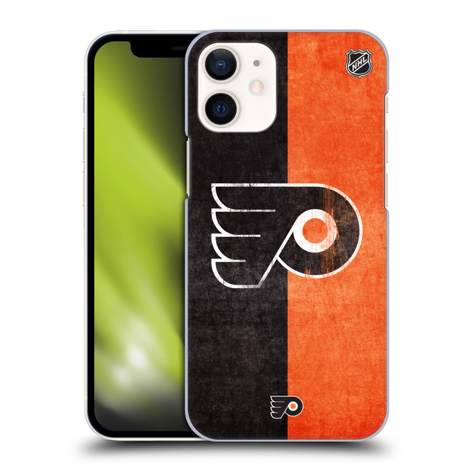 Pouzdro na mobil Apple Iphone 12 MINI - HEAD CASE - Hokej NHL - Philadelphia Flyers - Znak oldschool
