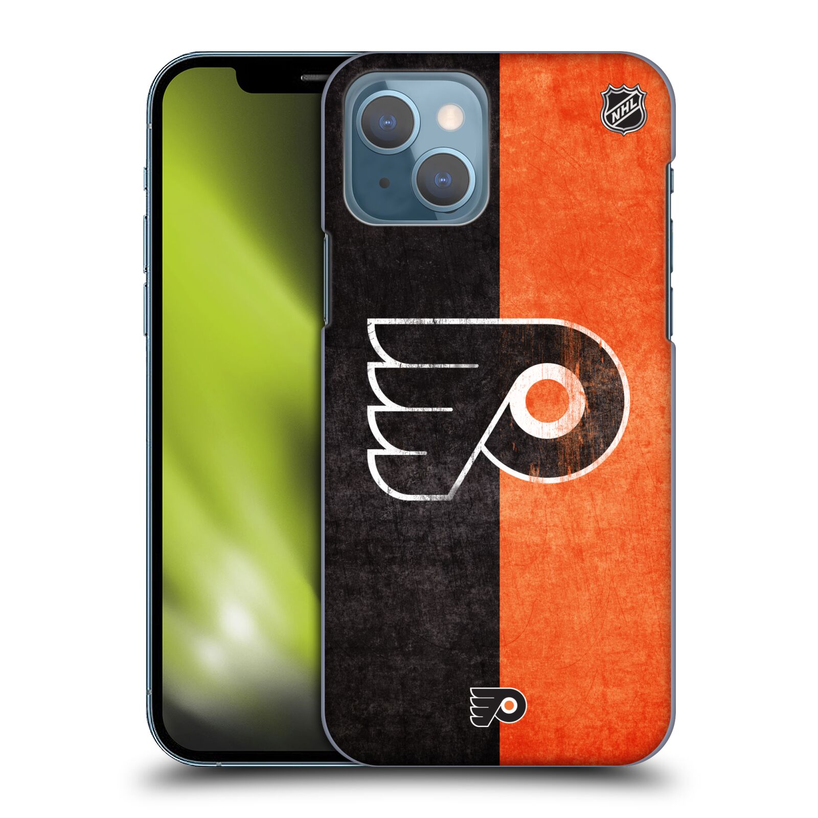 Pouzdro na mobil Apple Iphone 13 - HEAD CASE - Hokej NHL - Philadelphia Flyers - Znak oldschool