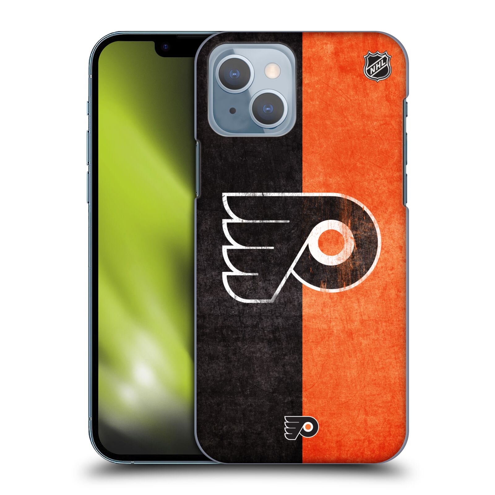 Pouzdro na mobil Apple Iphone 14 - HEAD CASE - Hokej NHL - Philadelphia Flyers - Znak oldschool