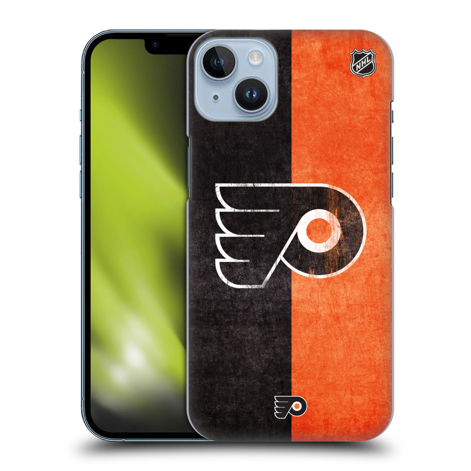 Pouzdro na mobil Apple Iphone 14 PLUS - HEAD CASE - Hokej NHL - Philadelphia Flyers - Znak oldschool
