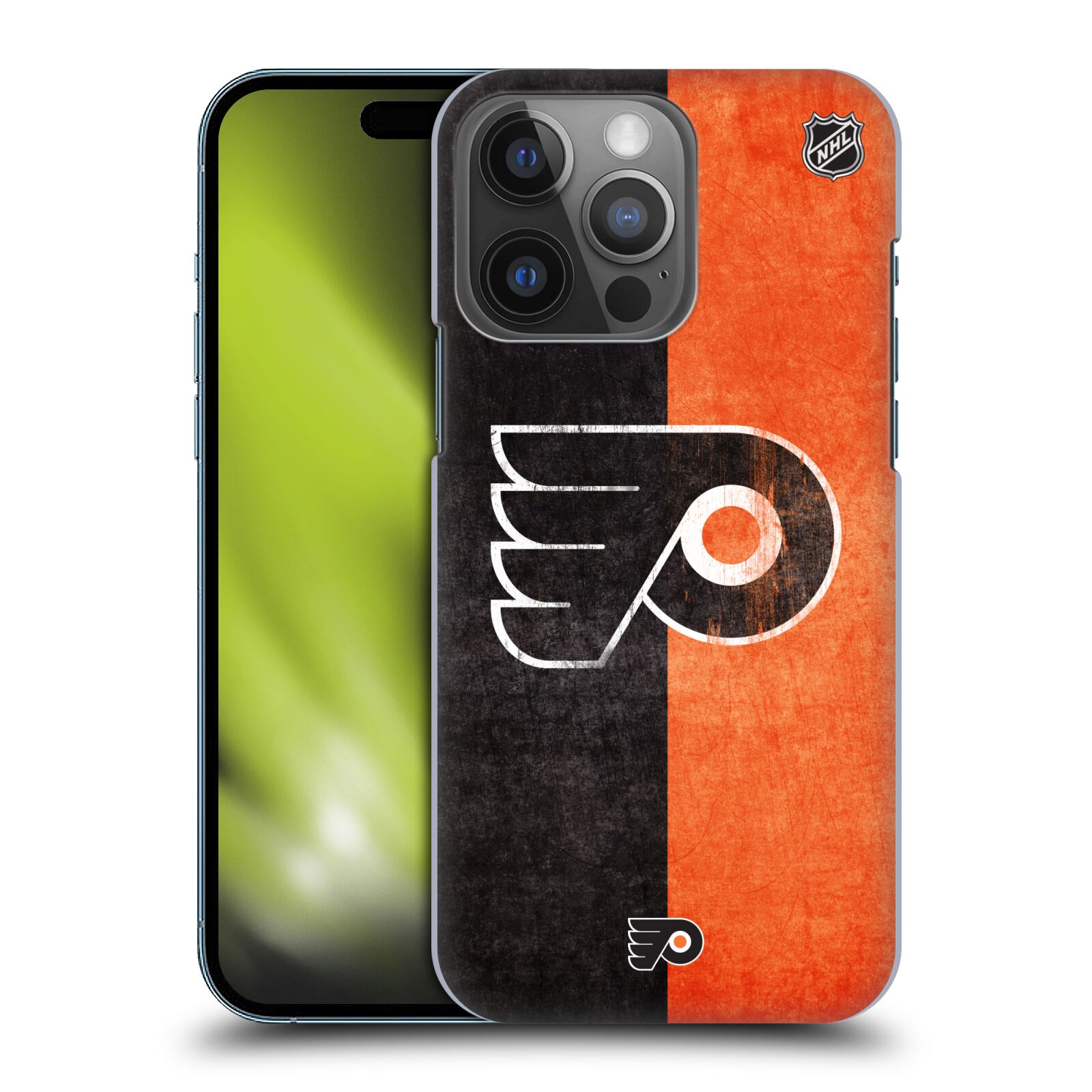 Pouzdro na mobil Apple Iphone 14 PRO - HEAD CASE - Hokej NHL - Philadelphia Flyers - Znak oldschool