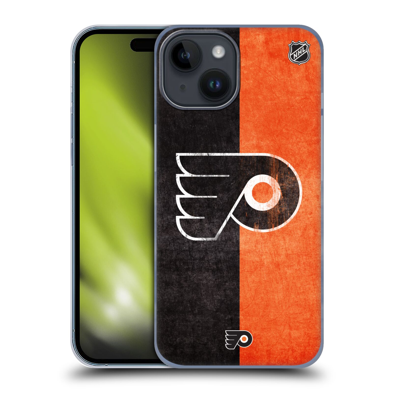 Plastový obal HEAD CASE na mobil Apple Iphone 15  Hokej NHL - Philadelphia Flyers - Znak oldschool