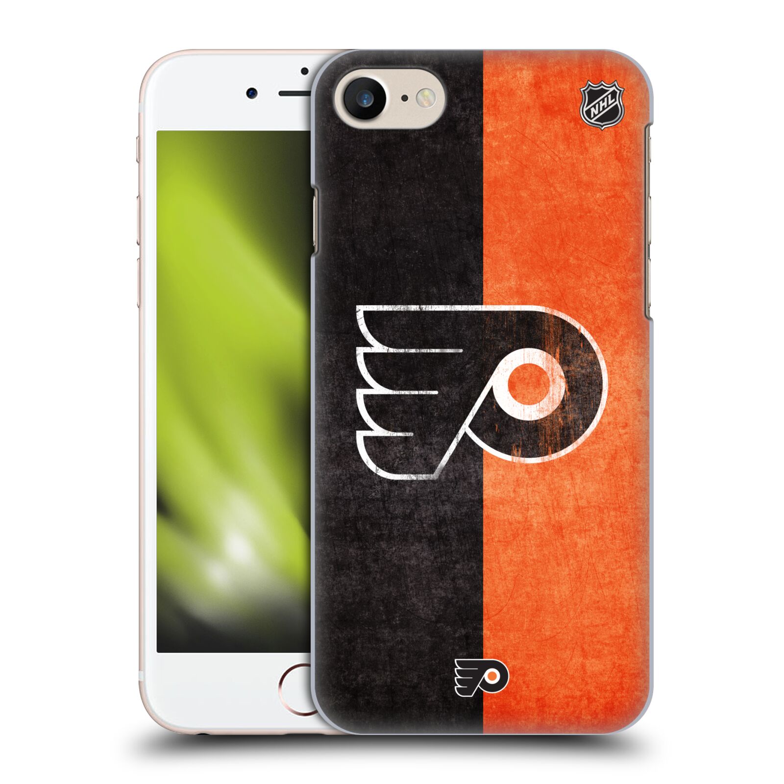 Pouzdro na mobil Apple Iphone 7/8 - HEAD CASE - Hokej NHL - Philadelphia Flyers - Znak oldschool