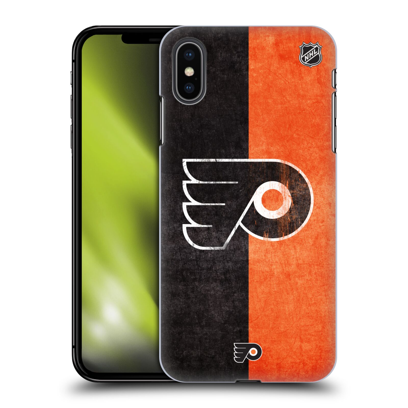 Pouzdro na mobil Apple Iphone XS MAX - HEAD CASE - Hokej NHL - Philadelphia Flyers - Znak oldschool