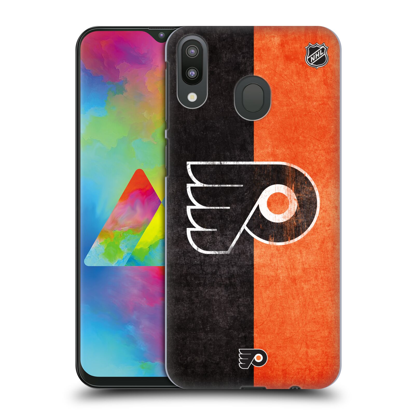 Pouzdro na mobil Samsung Galaxy M20 - HEAD CASE - Hokej NHL - Philadelphia Flyers - Znak oldschool