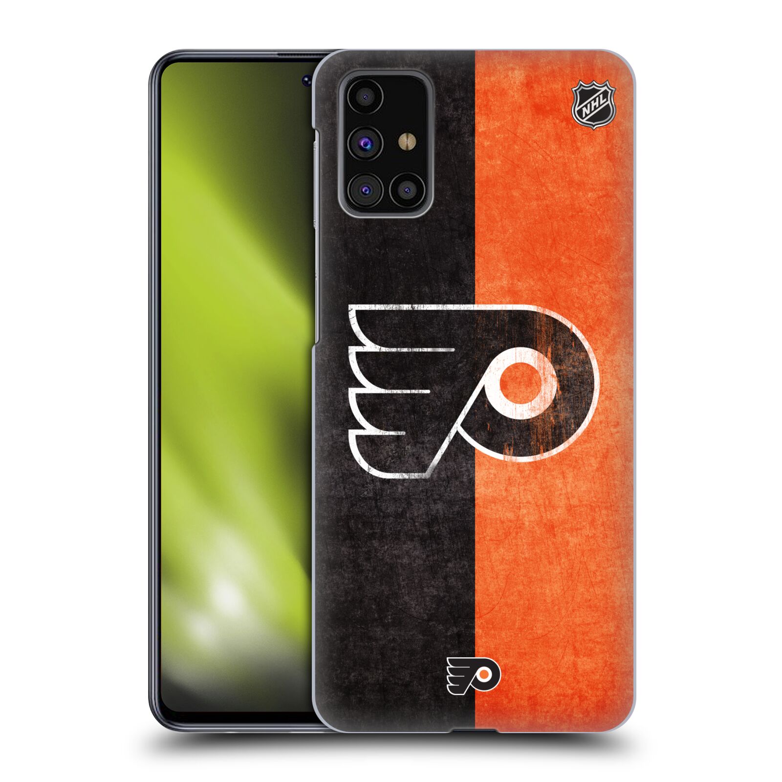 Pouzdro na mobil Samsung Galaxy M31s - HEAD CASE - Hokej NHL - Philadelphia Flyers - Znak oldschool