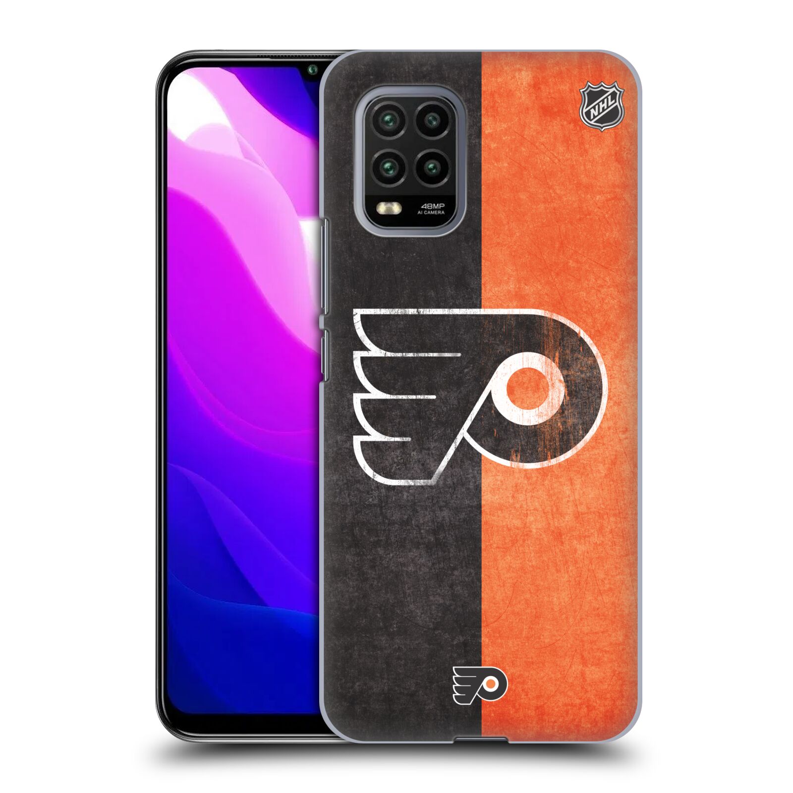 Pouzdro na mobil Xiaomi  Mi 10 LITE / Mi 10 LITE 5G - HEAD CASE - Hokej NHL - Philadelphia Flyers - Znak oldschool