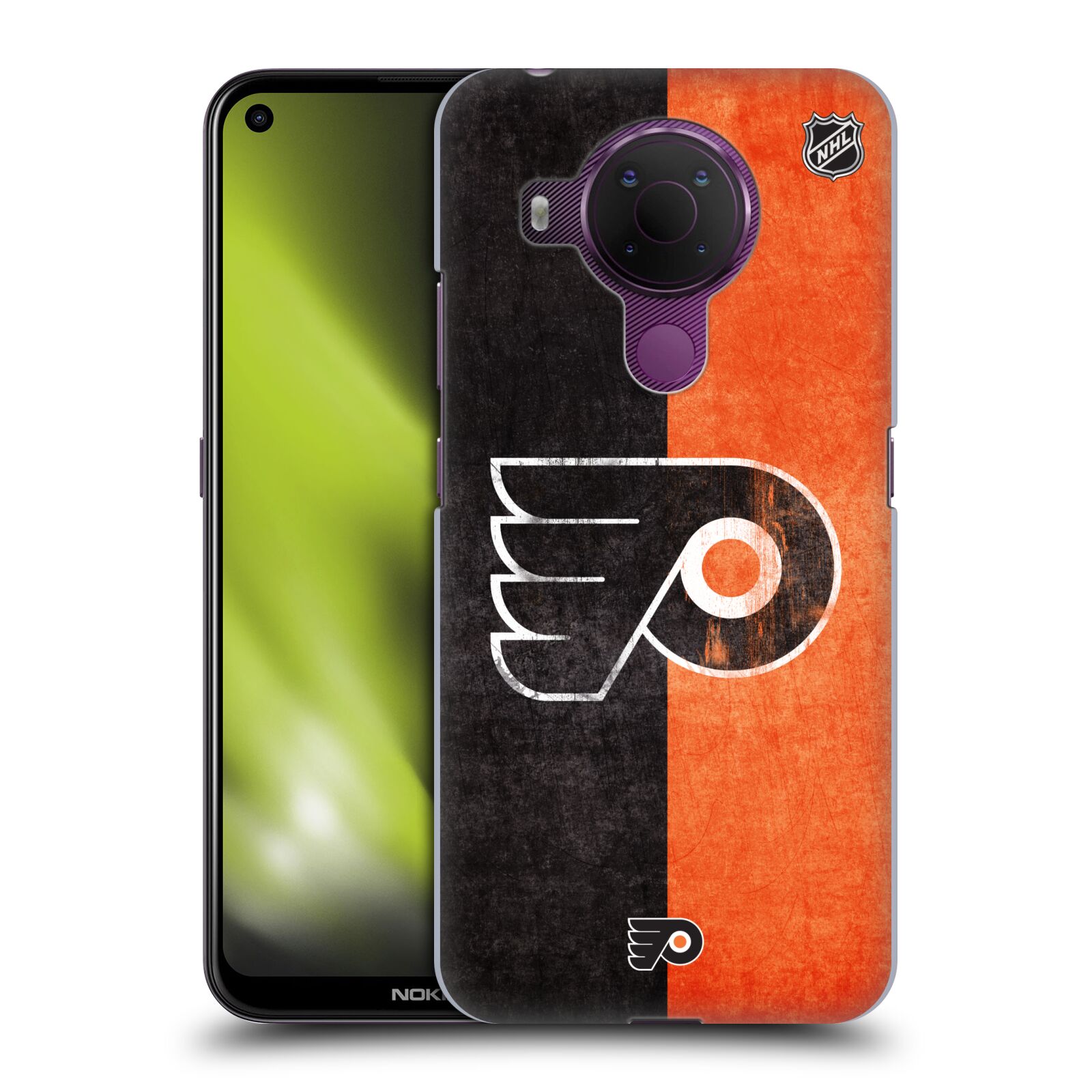 Pouzdro na mobil Nokia 5.4 - HEAD CASE - Hokej NHL - Philadelphia Flyers - Znak oldschool