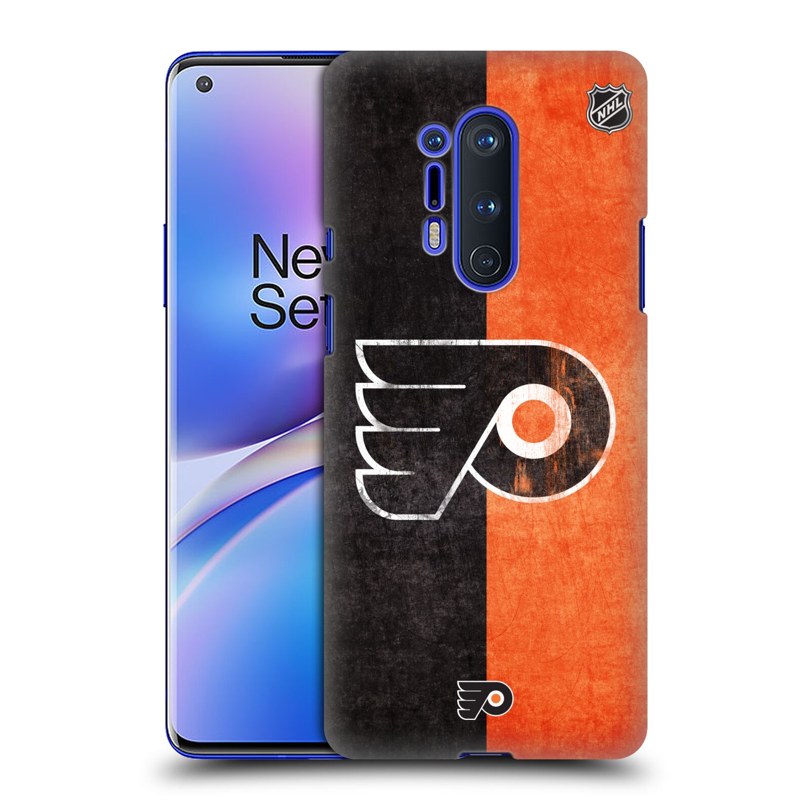 Pouzdro na mobil OnePlus 8 PRO 5G - HEAD CASE - Hokej NHL - Philadelphia Flyers - Znak oldschool