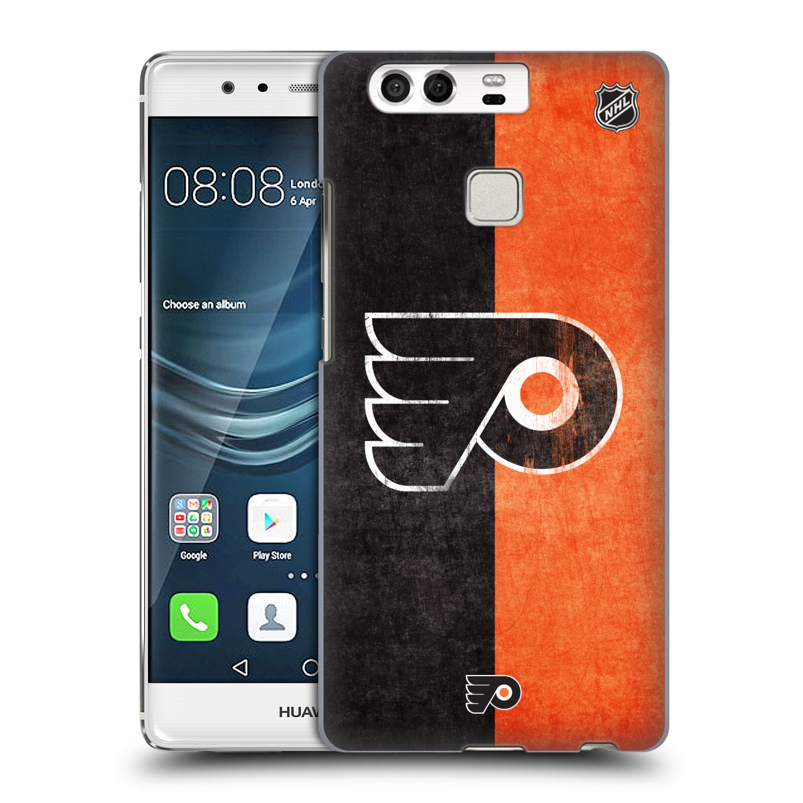 Pouzdro na mobil Huawei P9 / P9 DUAL SIM - HEAD CASE - Hokej NHL - Philadelphia Flyers - Znak oldschool