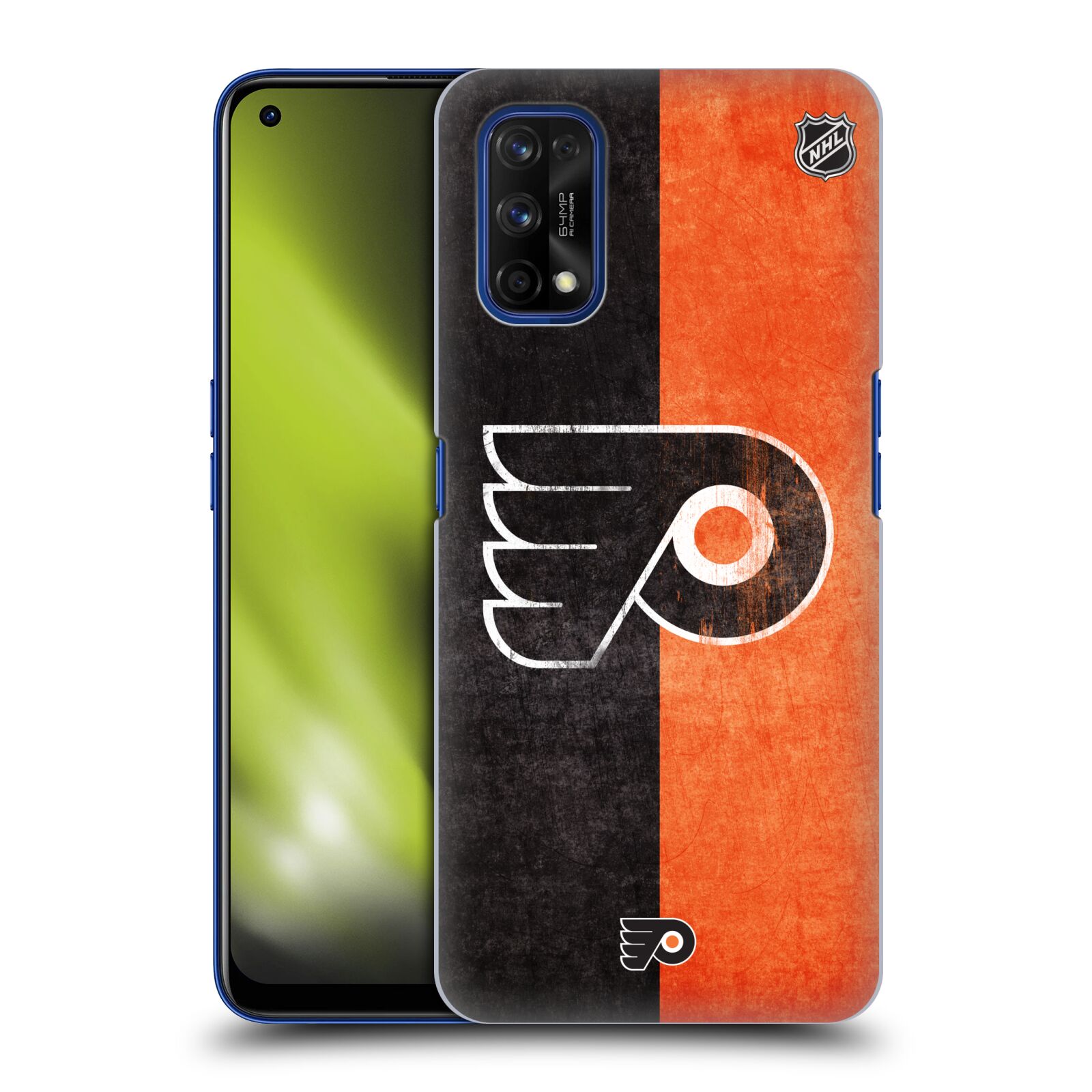 Pouzdro na mobil Realme 7 PRO - HEAD CASE - Hokej NHL - Philadelphia Flyers - Znak oldschool