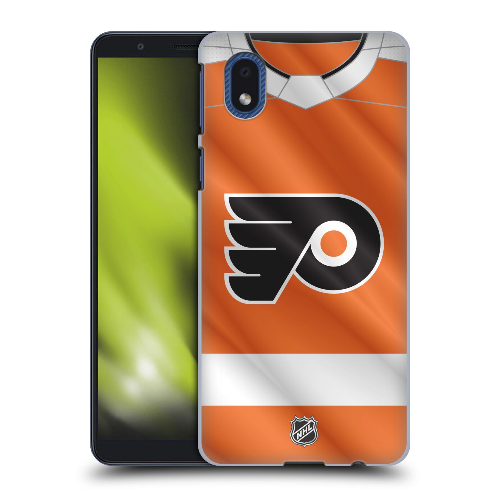 Pouzdro na mobil Samsung Galaxy A01 CORE - HEAD CASE - Hokej NHL - Philadelphia Flyers - Dres