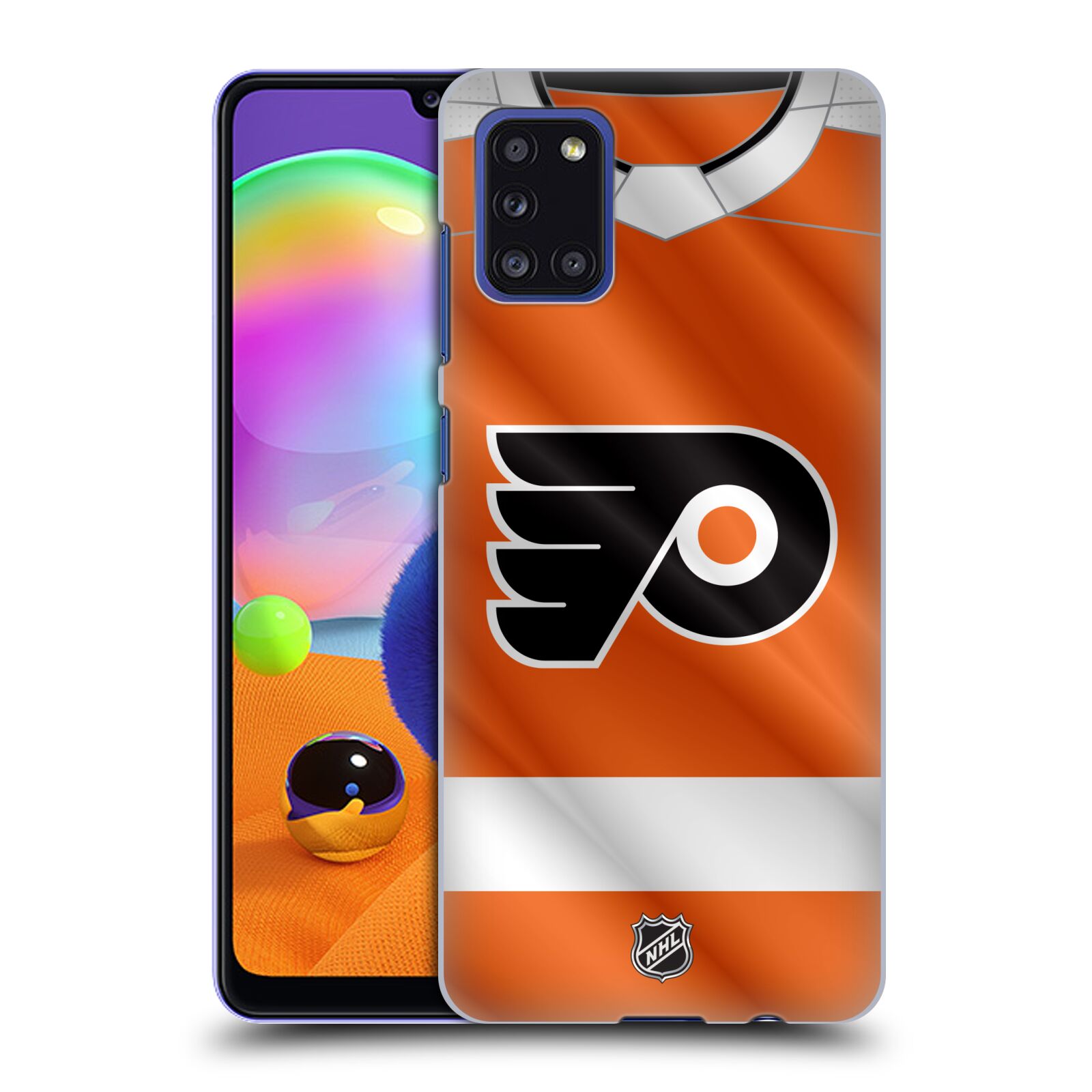 Pouzdro na mobil Samsung Galaxy A31 - HEAD CASE - Hokej NHL - Philadelphia Flyers - Dres