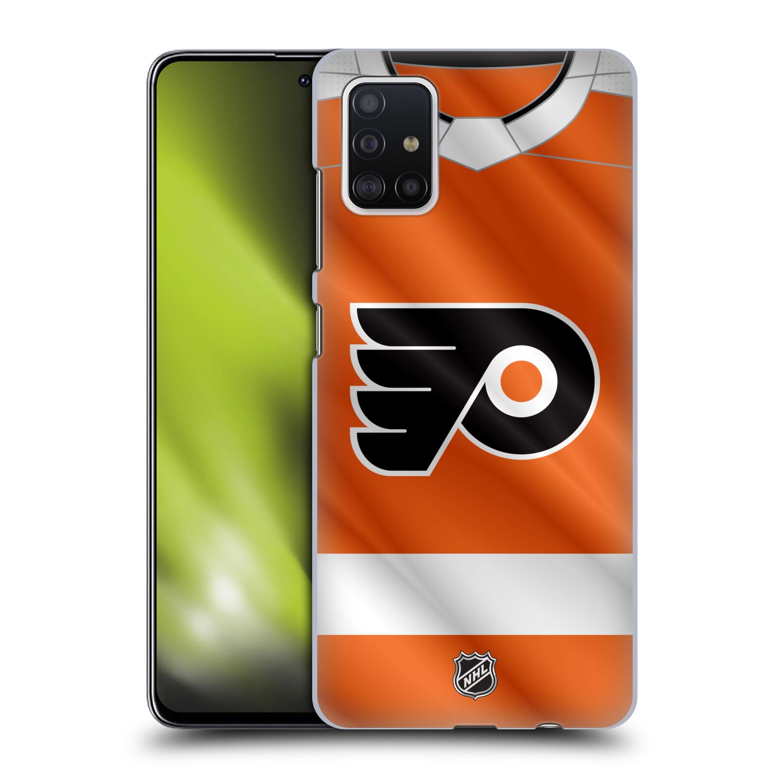 Pouzdro na mobil Samsung Galaxy A51 - HEAD CASE - Hokej NHL - Philadelphia Flyers - Dres