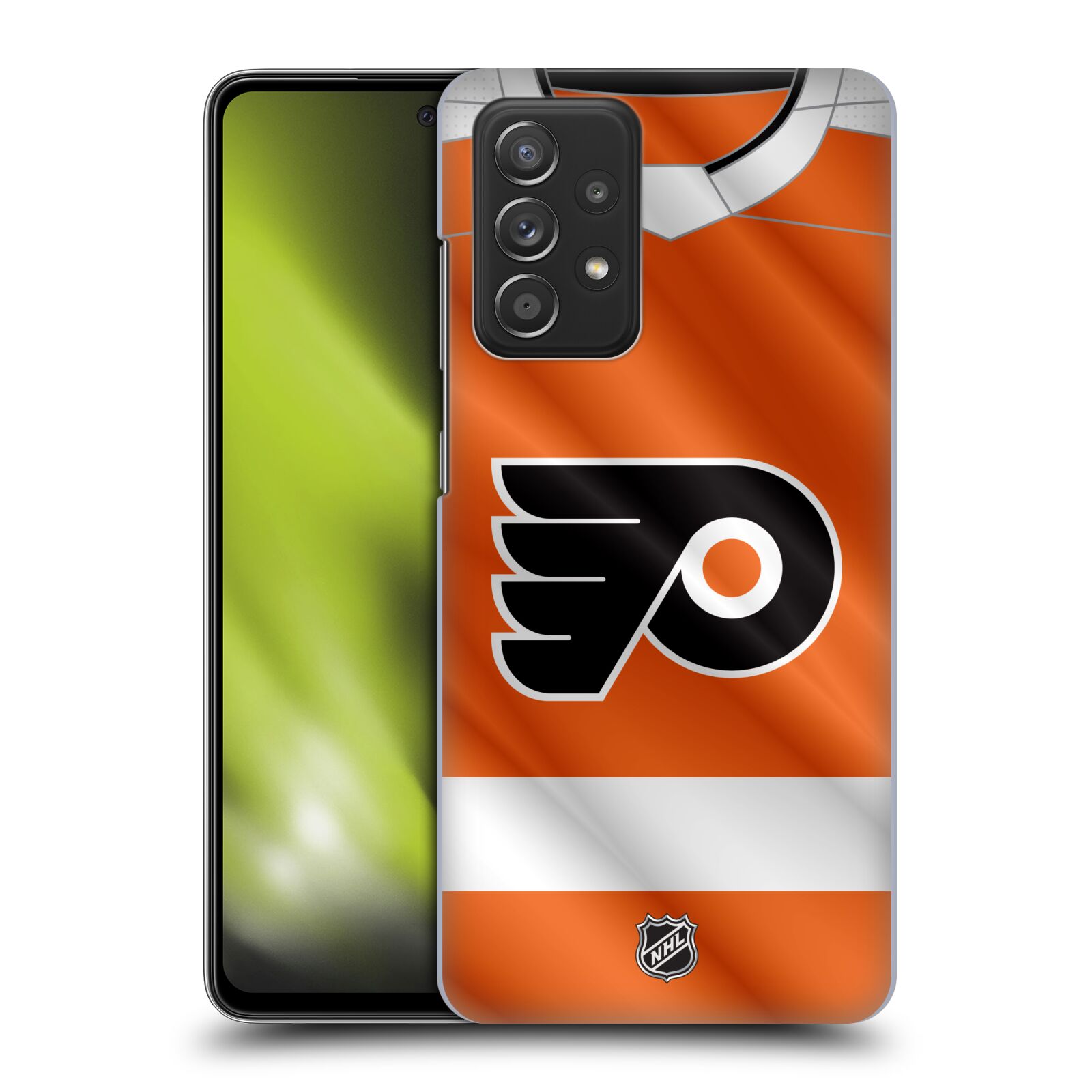Pouzdro na mobil Samsung Galaxy A52 / A52 5G / A52s 5G - HEAD CASE - Hokej NHL - Philadelphia Flyers - Dres