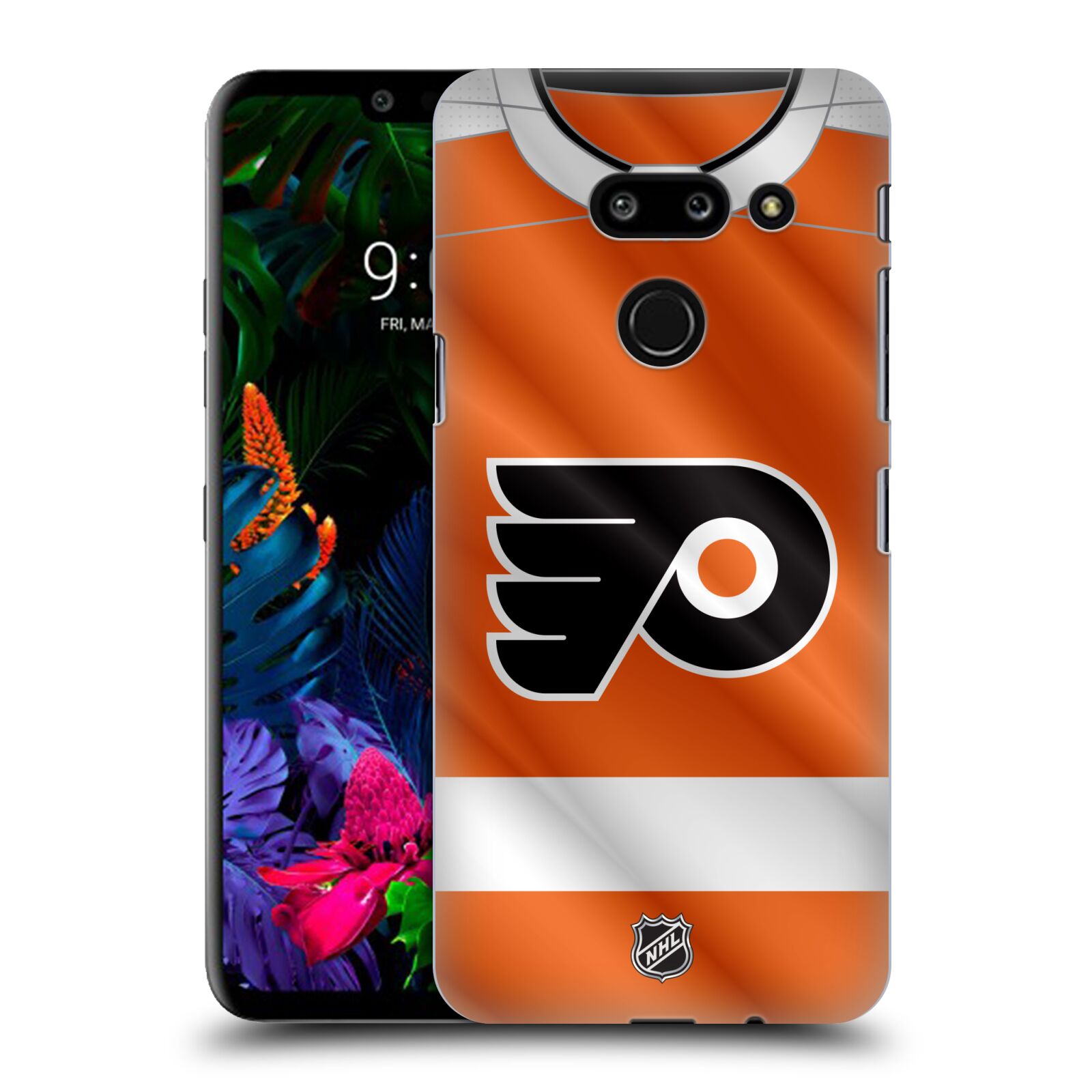 Pouzdro na mobil LG G8 ThinQ - HEAD CASE - Hokej NHL - Philadelphia Flyers - Dres