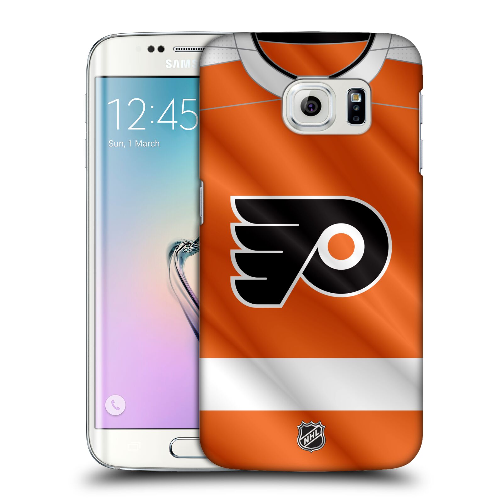 Pouzdro na mobil Samsung Galaxy S6 EDGE - HEAD CASE - Hokej NHL - Philadelphia Flyers - Dres