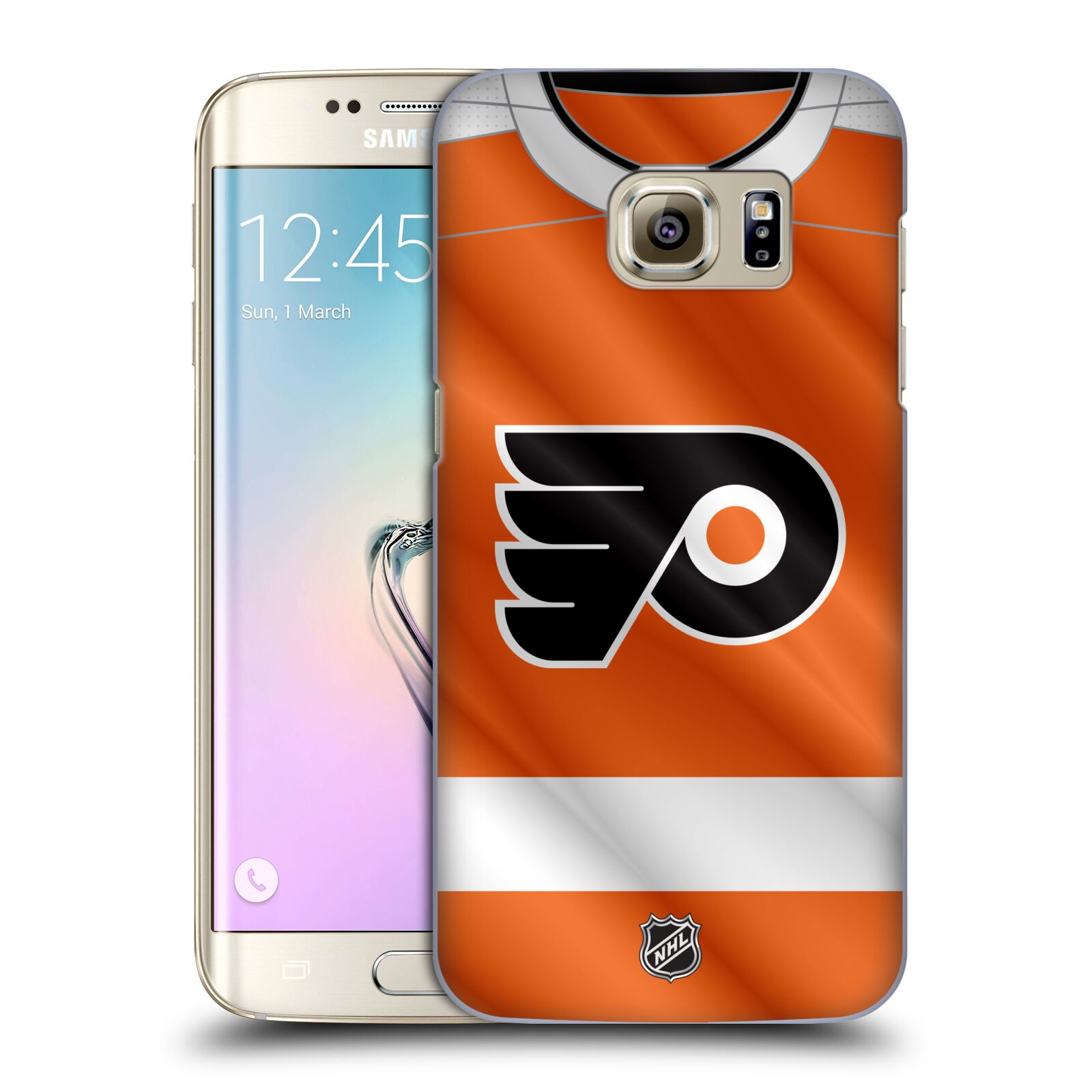 Pouzdro na mobil Samsung Galaxy S7 EDGE - HEAD CASE - Hokej NHL - Philadelphia Flyers - Dres