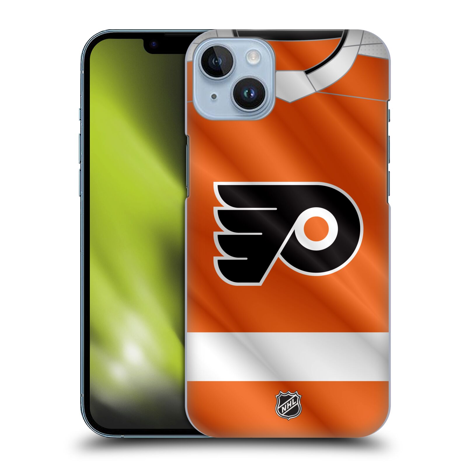 Pouzdro na mobil Apple Iphone 14 PLUS - HEAD CASE - Hokej NHL - Philadelphia Flyers - Dres