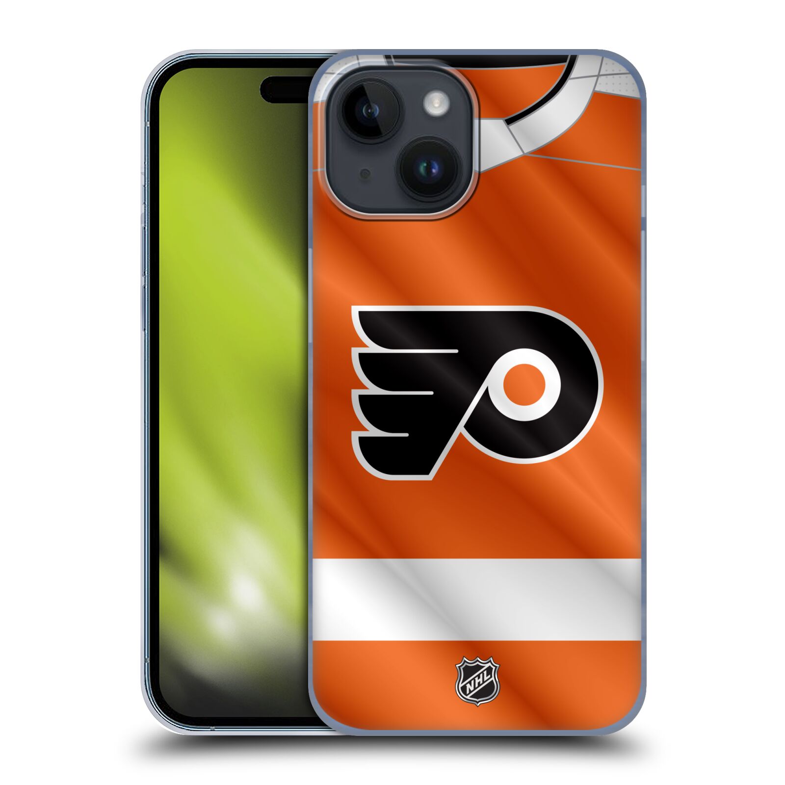 Plastový obal HEAD CASE na mobil Apple Iphone 15  Hokej NHL - Philadelphia Flyers - Dres