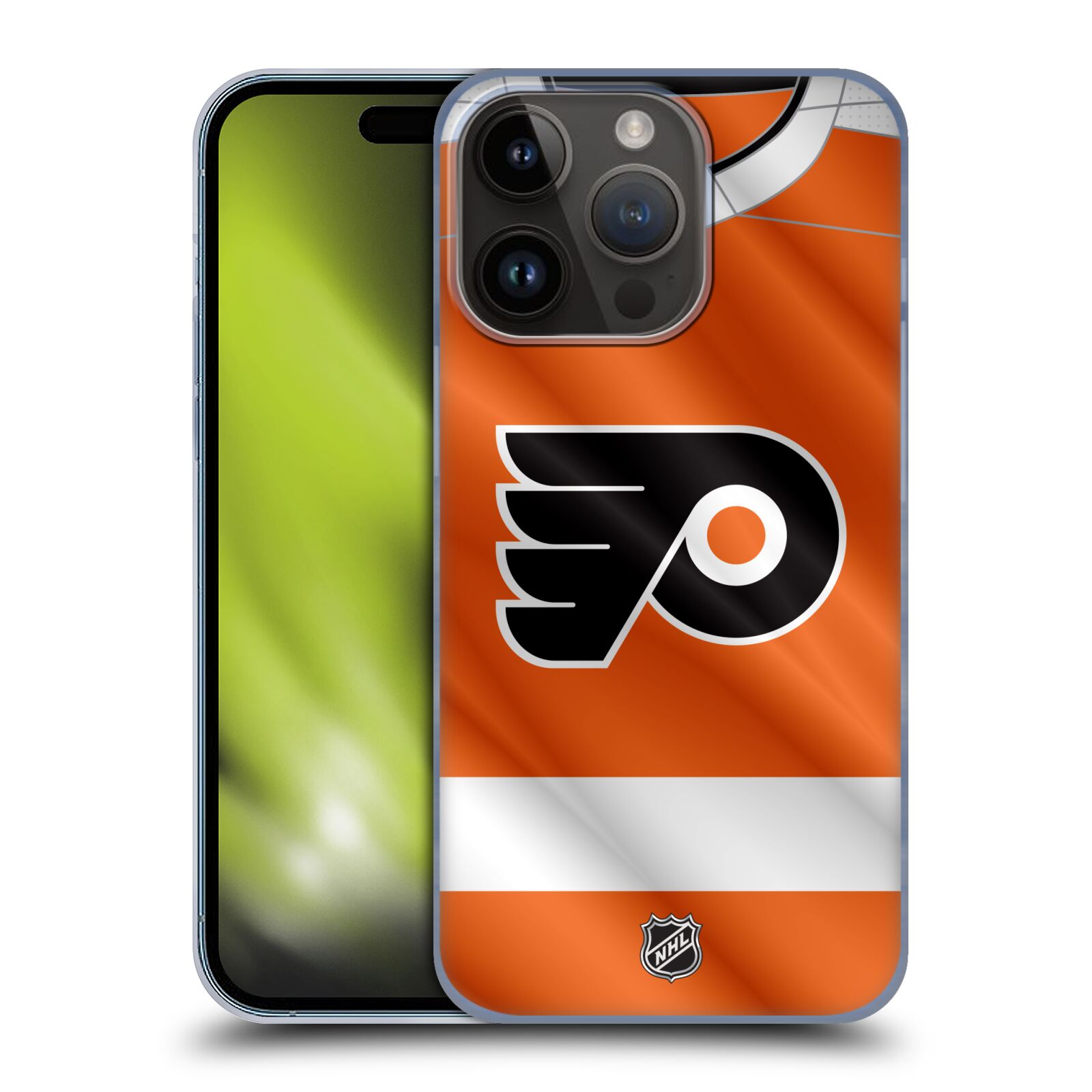 Plastový obal HEAD CASE na mobil Apple Iphone 15 Pro  Hokej NHL - Philadelphia Flyers - Dres