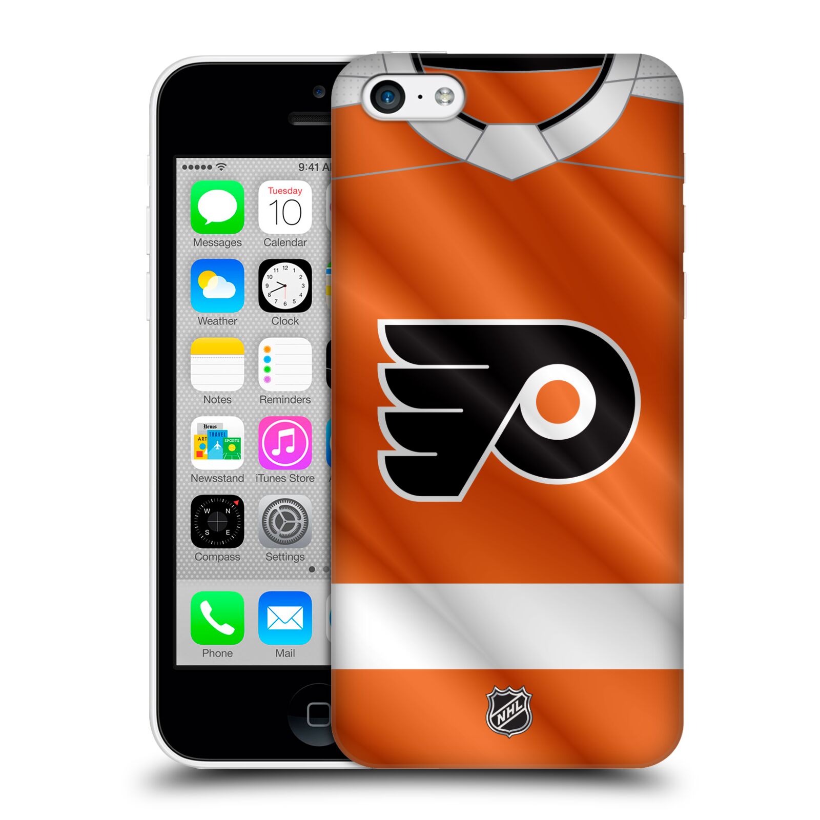 Pouzdro na mobil Apple Iphone 5C - HEAD CASE - Hokej NHL - Philadelphia Flyers - Dres