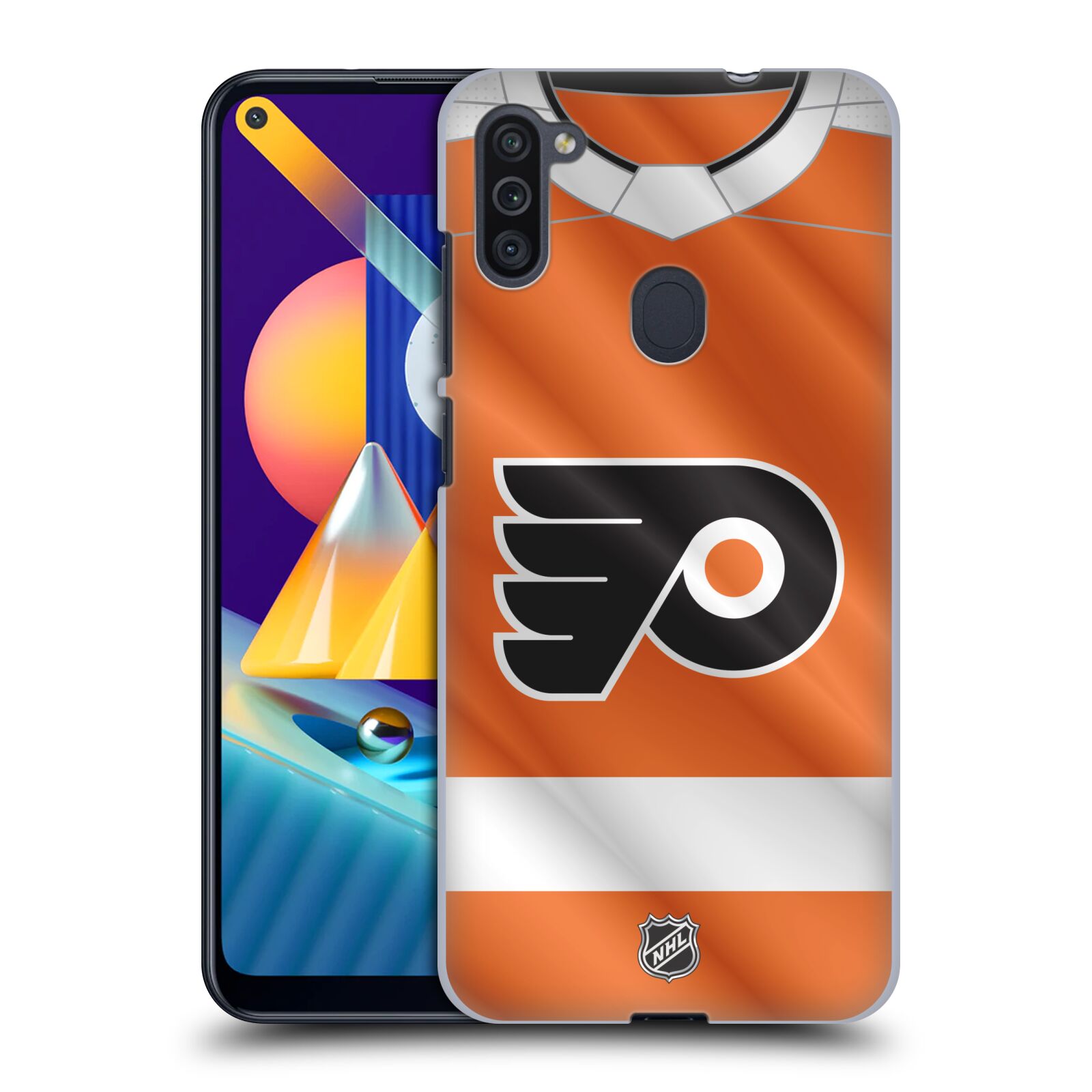 Pouzdro na mobil Samsung Galaxy M11 - HEAD CASE - Hokej NHL - Philadelphia Flyers - Dres