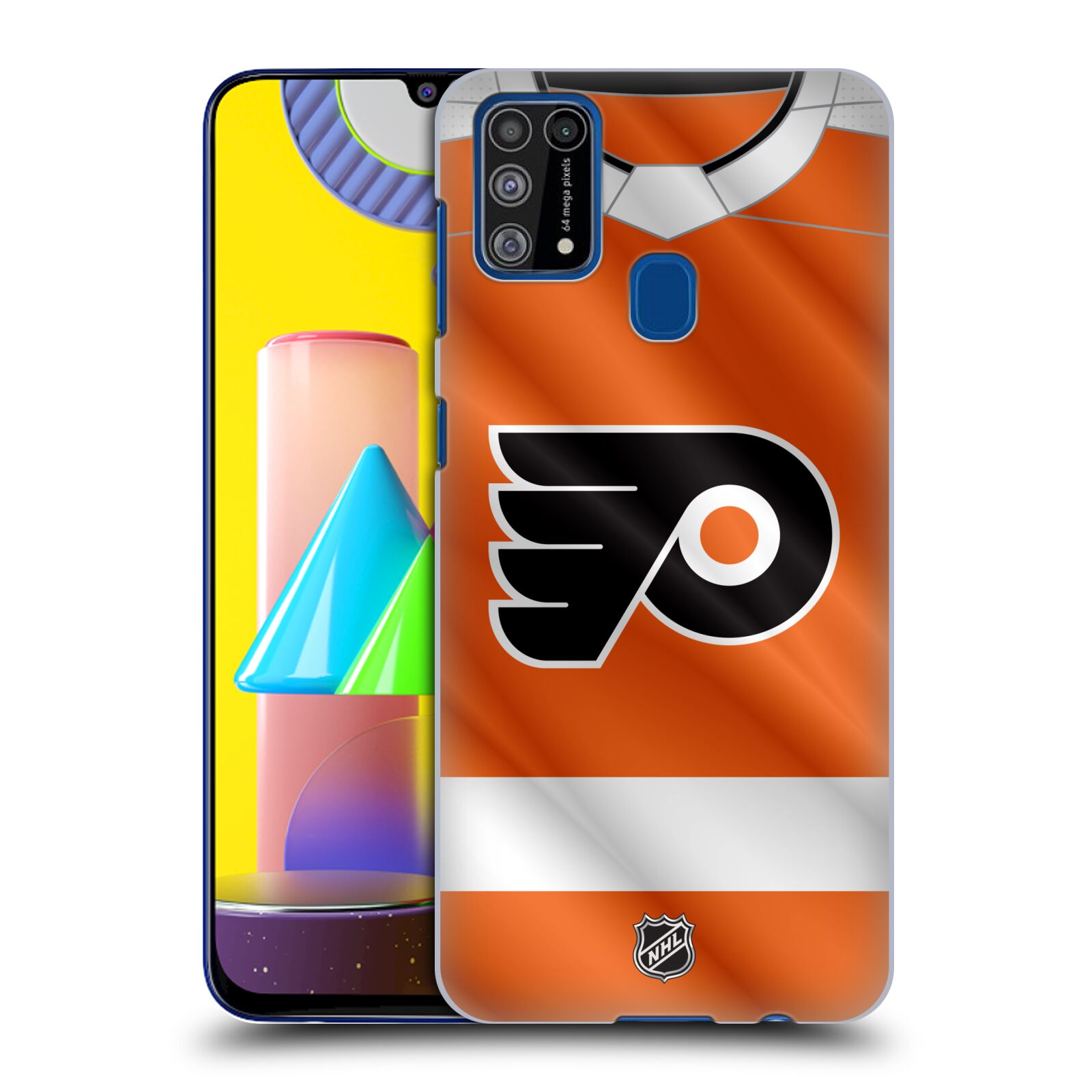 Pouzdro na mobil Samsung Galaxy M31 - HEAD CASE - Hokej NHL - Philadelphia Flyers - Dres