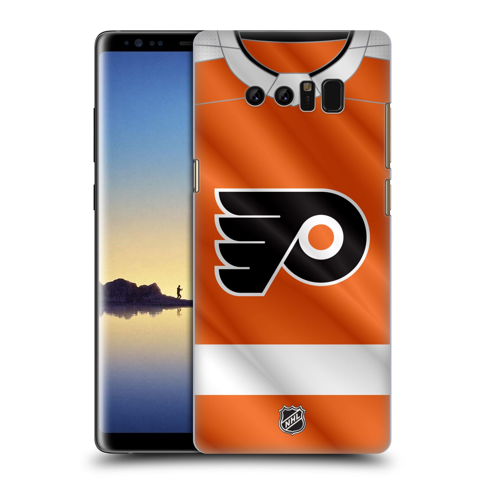Pouzdro na mobil Samsung Galaxy Note 8 - HEAD CASE - Hokej NHL - Philadelphia Flyers - Dres