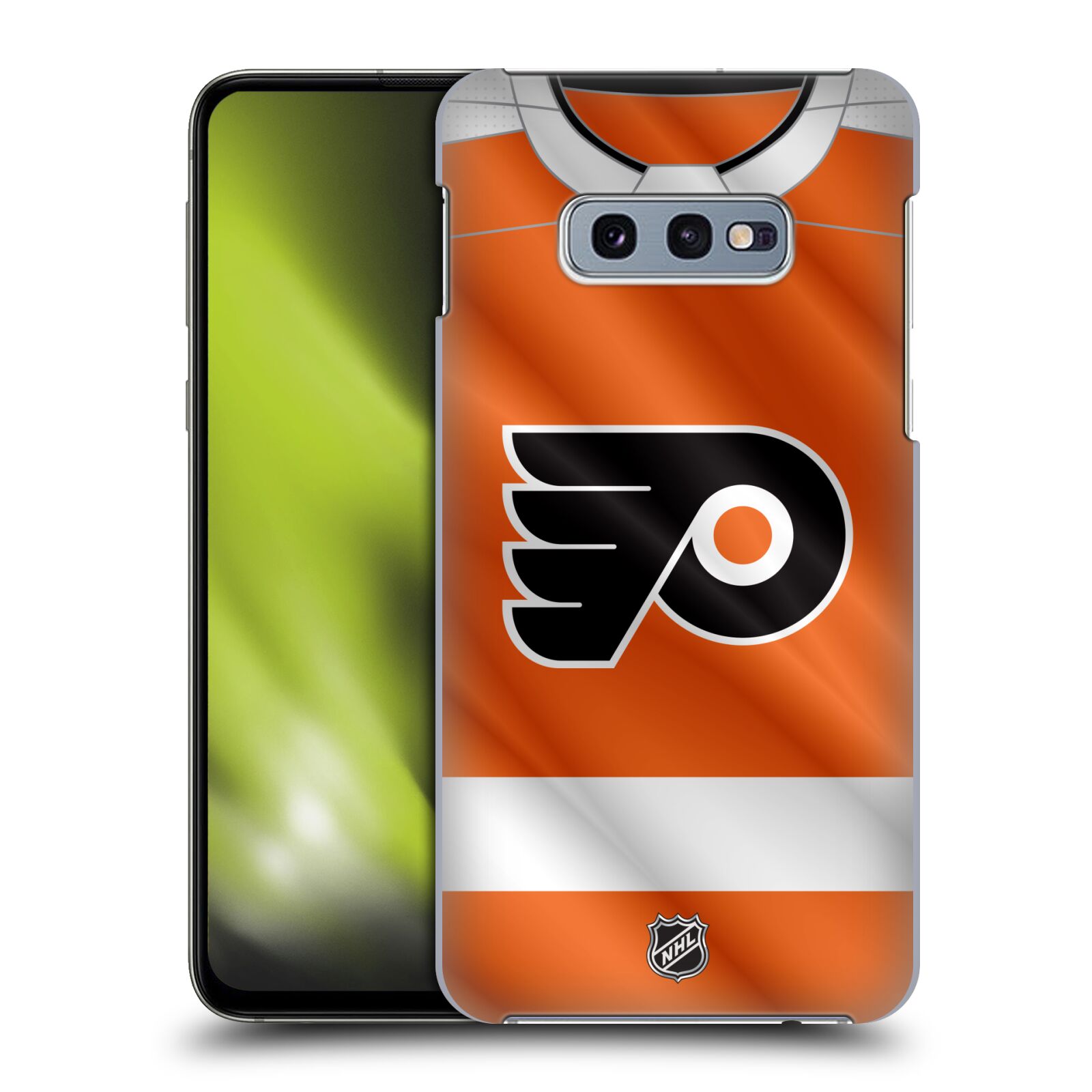 Pouzdro na mobil Samsung Galaxy S10e - HEAD CASE - Hokej NHL - Philadelphia Flyers - Dres